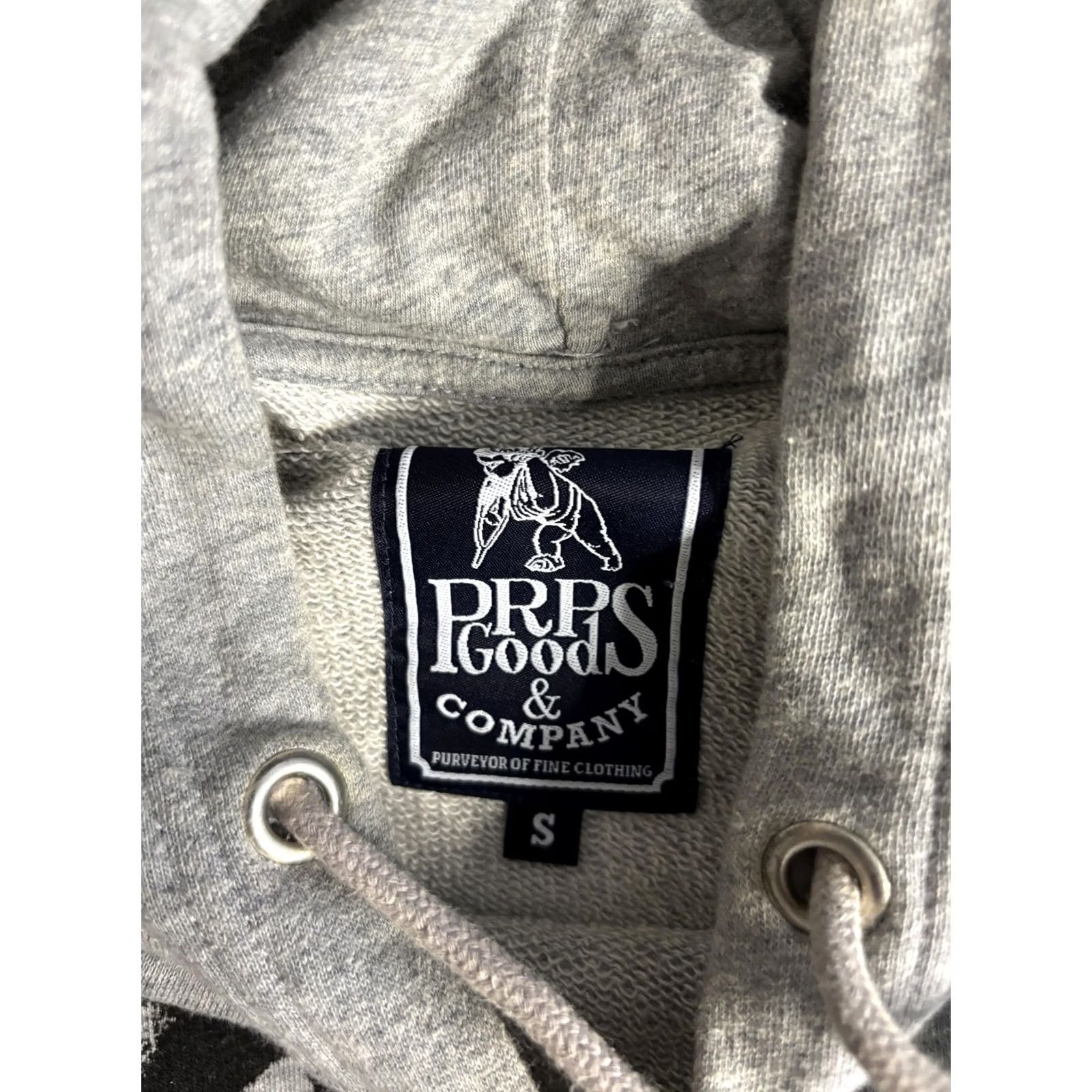 Prps PRPS Goods & Company Hoodie Mens Small Gray Pullover Logo Fleece Sweatshirt Size US S / EU 44-46 / 1 - 3 Thumbnail