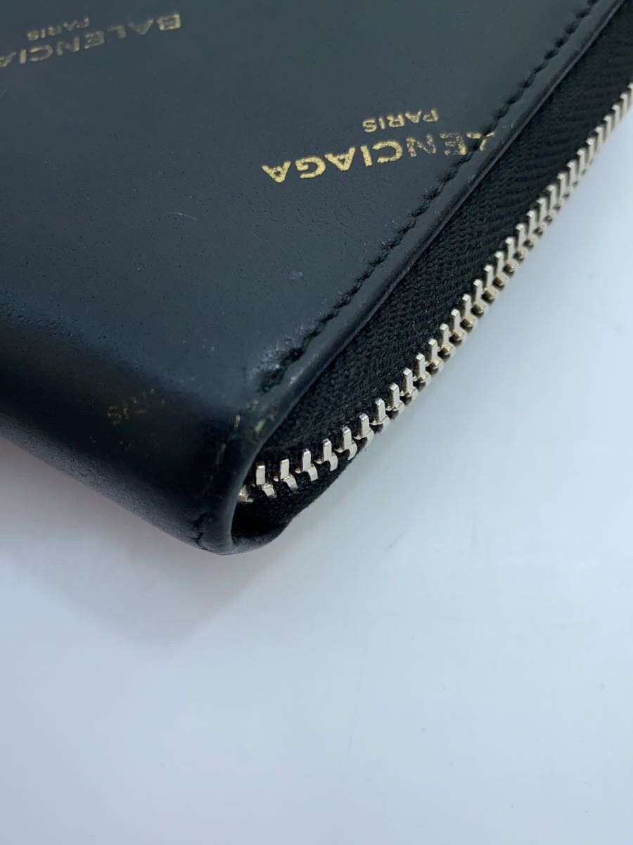 Balenciaga Balenciaga Leather Long Wallet Black Size ONE SIZE - 8 Thumbnail