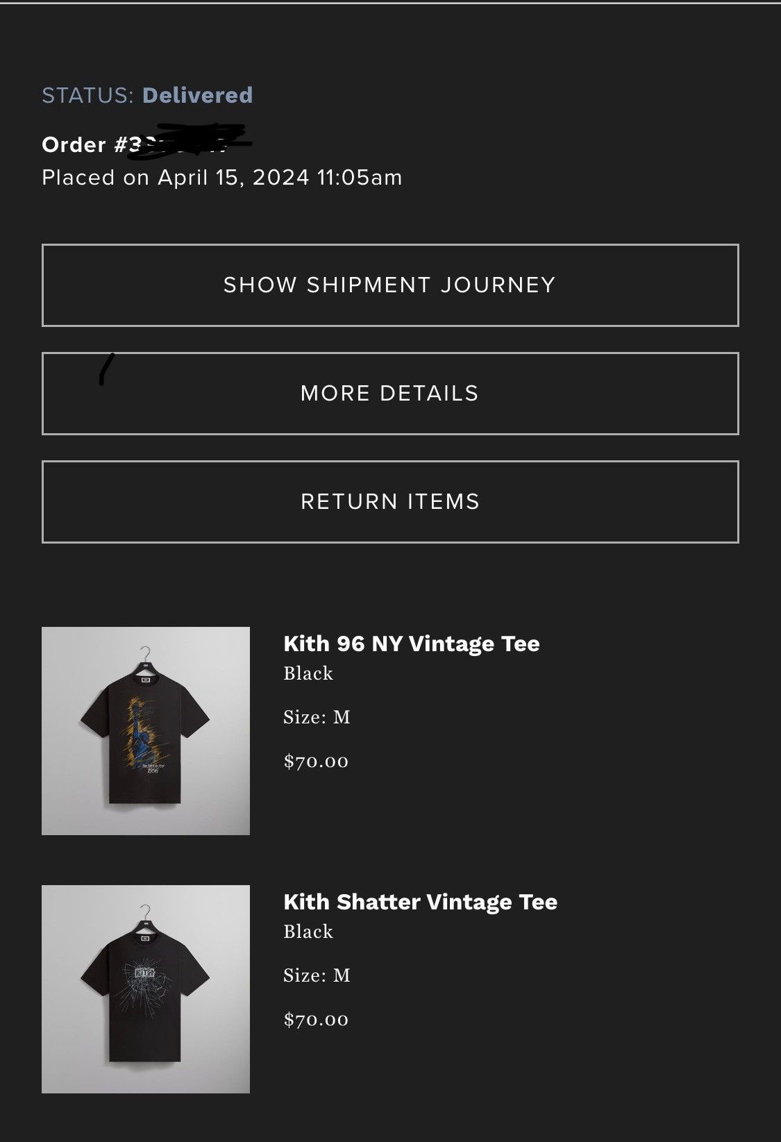 Kith Kith 96 NY Vintage Tee in Black 2024 Size US M / EU 48-50 / 2 - 5 Thumbnail