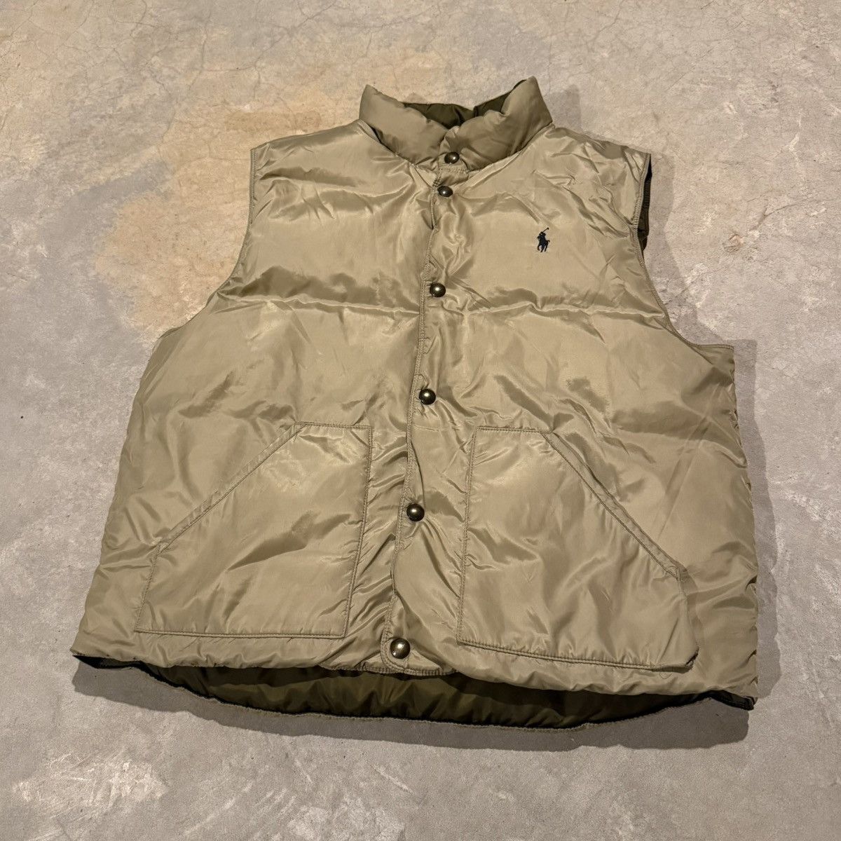 Polo Ralph Lauren Vintage 1990s Polo Ralph Lauren Pony Reversible Puffer Vest Size US XL / EU 56 / 4 - 7 Thumbnail