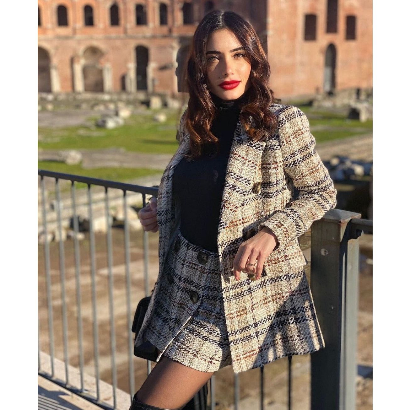 Zara ZARA Wool-Blend Double Breasted Plaid Blazer NWT Size L / US 10 / IT 46 - 12 Thumbnail