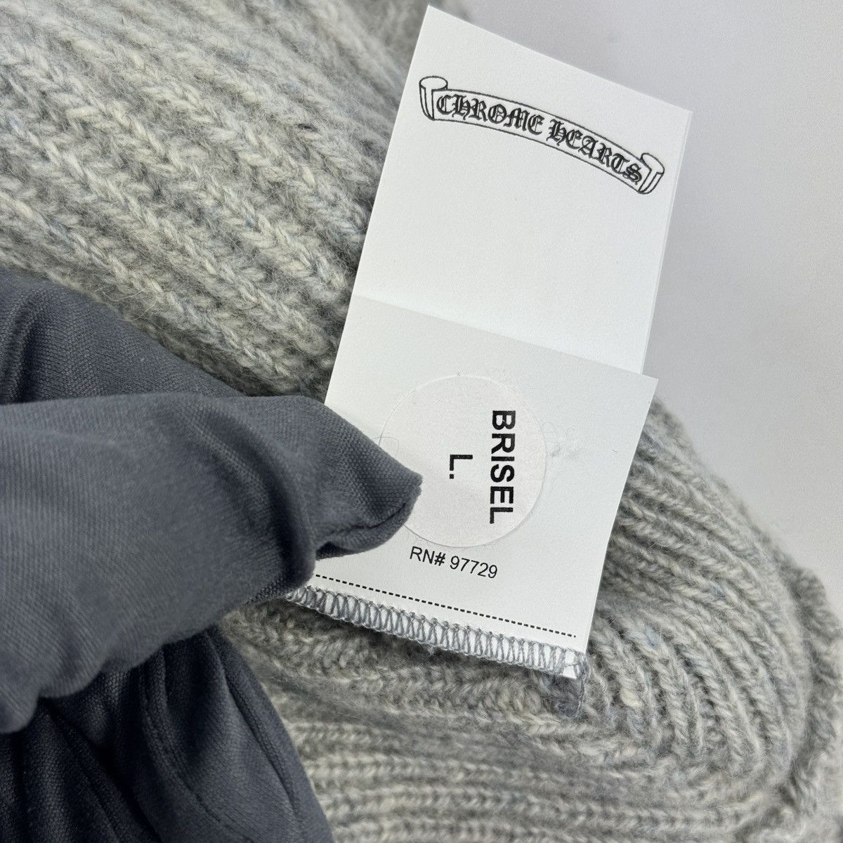 Chrome Hearts CASHMERE BEANIE WITH A SILVER DETAIL Size ONE SIZE - 7 Thumbnail
