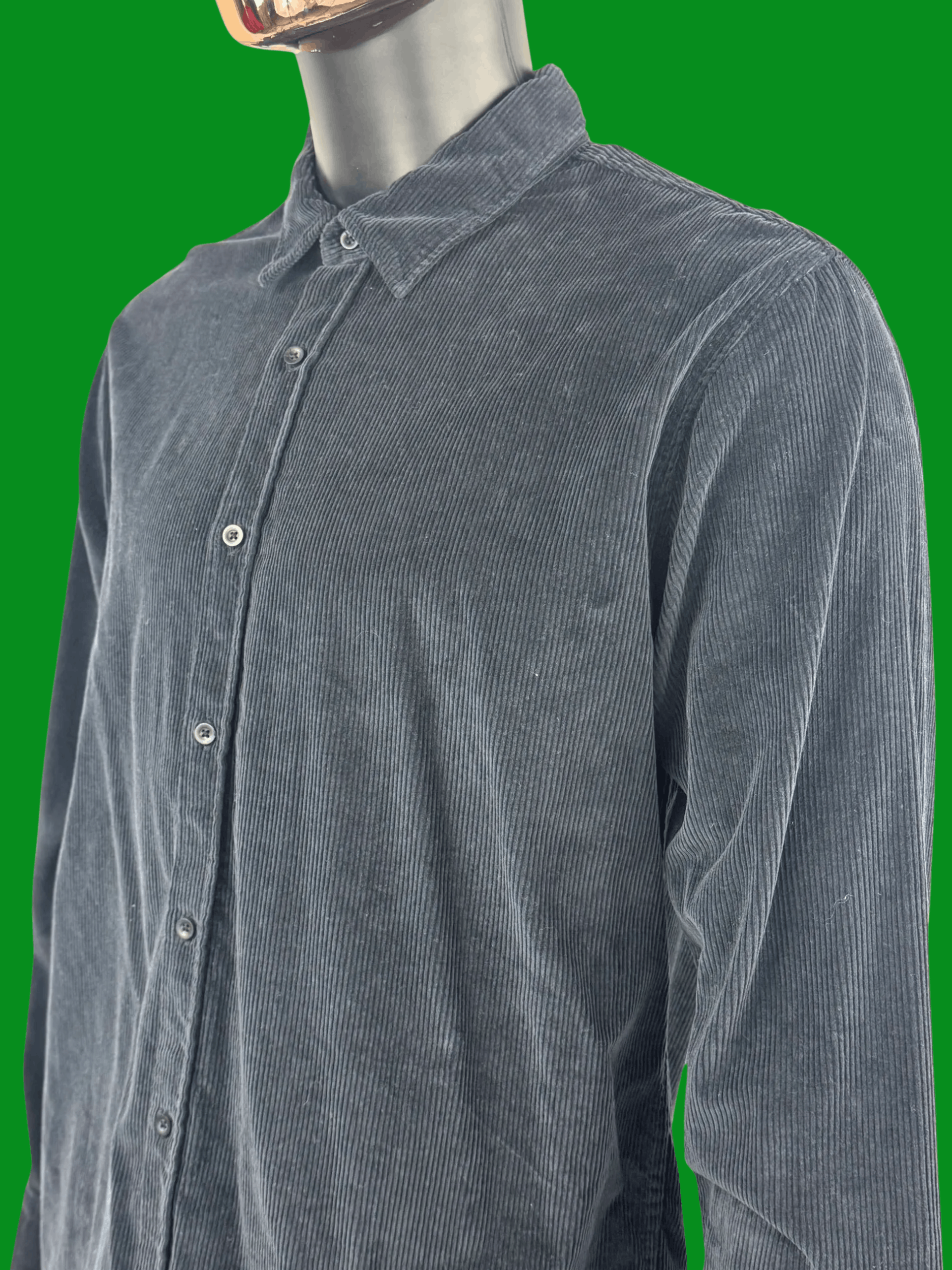 Vintage VTG Intimissimi Uomo Corduroy Button Up Shirt Long Sleeve Size US XL / EU 56 / 4 - 1 Thumbnail