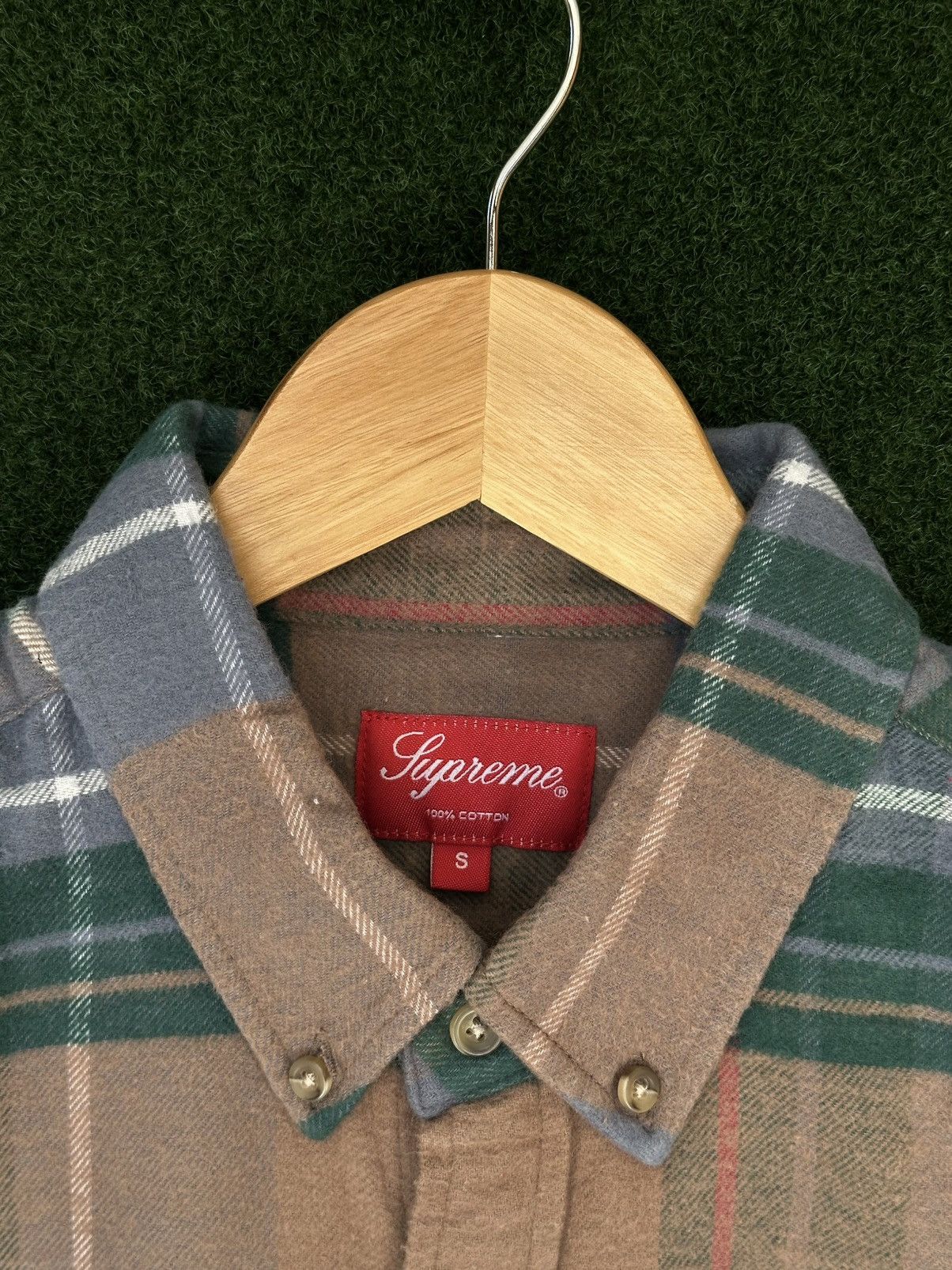 Supreme Supreme Daniel Johnston "I Know Supreme" Tan Plaid Shirt Size US S / EU 44-46 / 1 - 3 Thumbnail