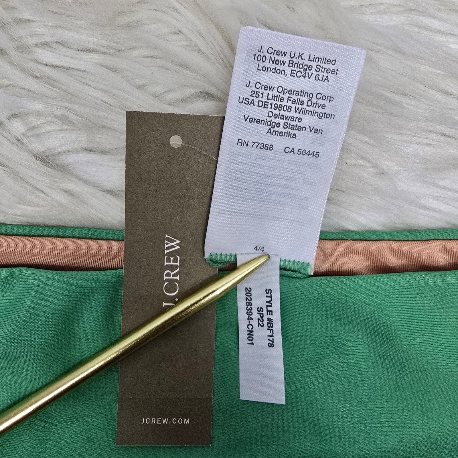 J.Crew NWT J Crew High Rise Moderate Coverage Bikini Bottom S BF178 Size ONE SIZE - 8 Thumbnail