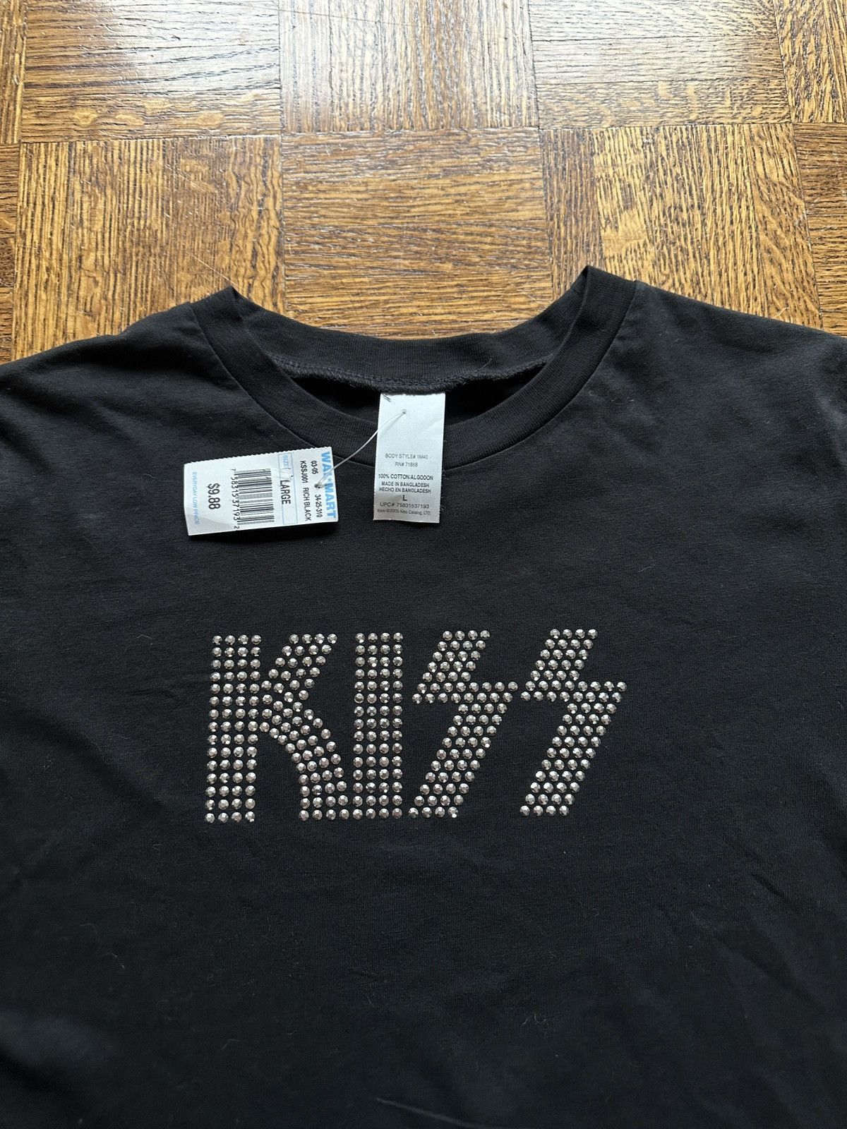 Band Tees Vintage Y2K Kiss Bedazzled Rhinestone Graphic Tee Size L / US 10 / IT 46 - 2 Thumbnail