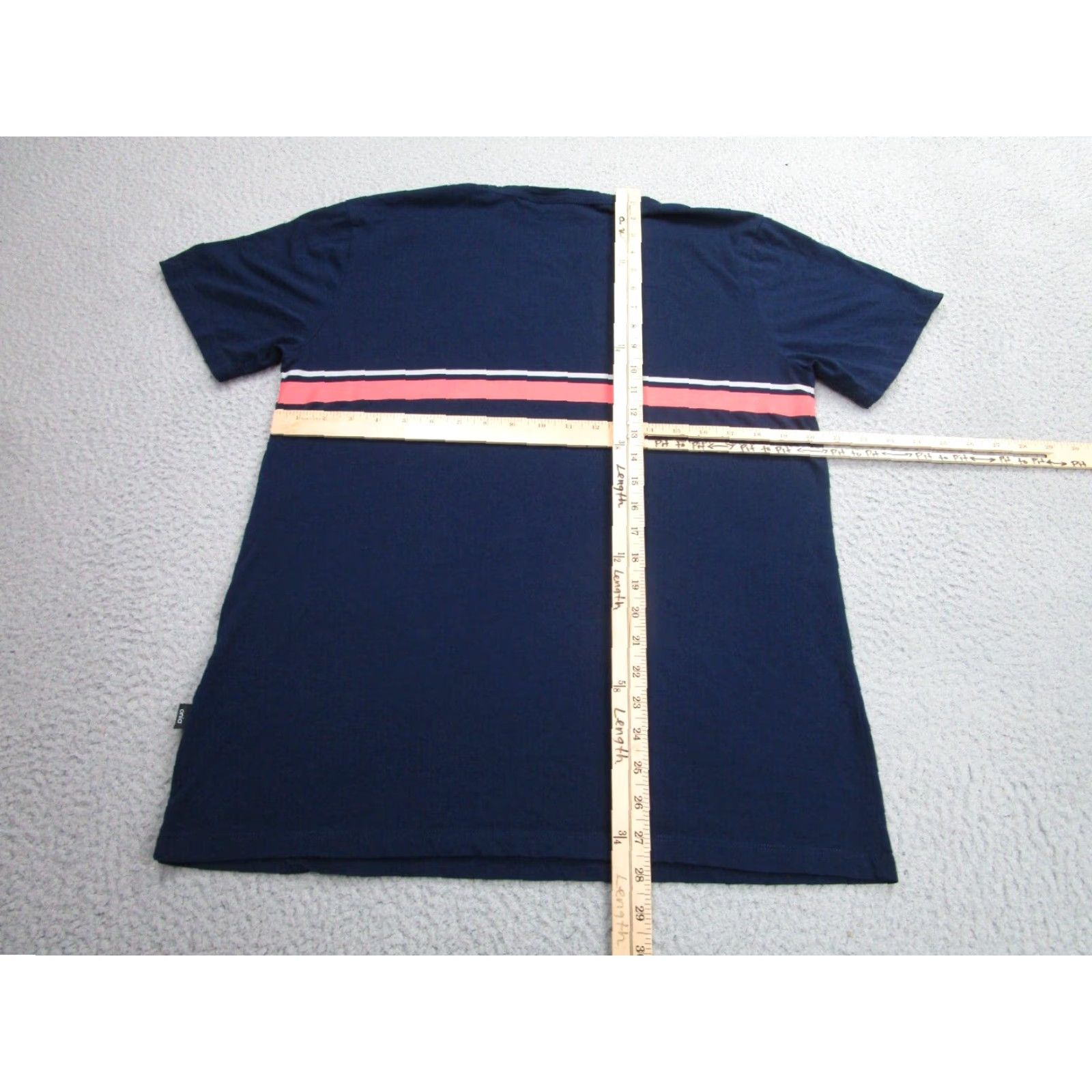 Onia Onia Blue Pink Stripe Short Sleeve Crew Neck Mens Medium T-Shirt Size US M / EU 48-50 / 2 - 7 Thumbnail