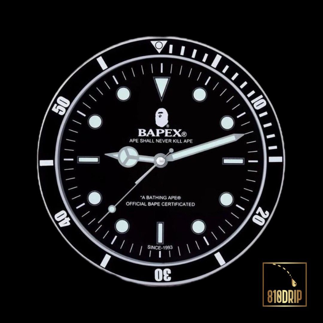 image of Bape Table Clock E-Mook 2022 Autum / Winter Collection in Black, Men's