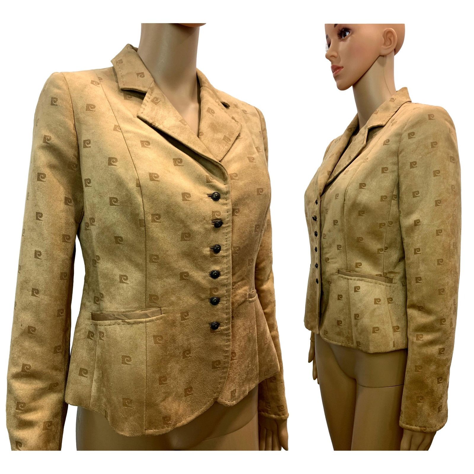 Pierre Cardin NWT Modern Vintage Pierre Cardin Ultra Suede LOGO Blazer 6P Size S / US 4 / IT 40 - 2 Thumbnail
