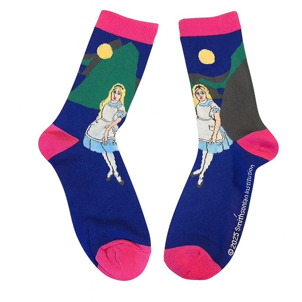 Other Smithsonian Alice in Wonderland Women Socks Size ONE SIZE - 3 Thumbnail