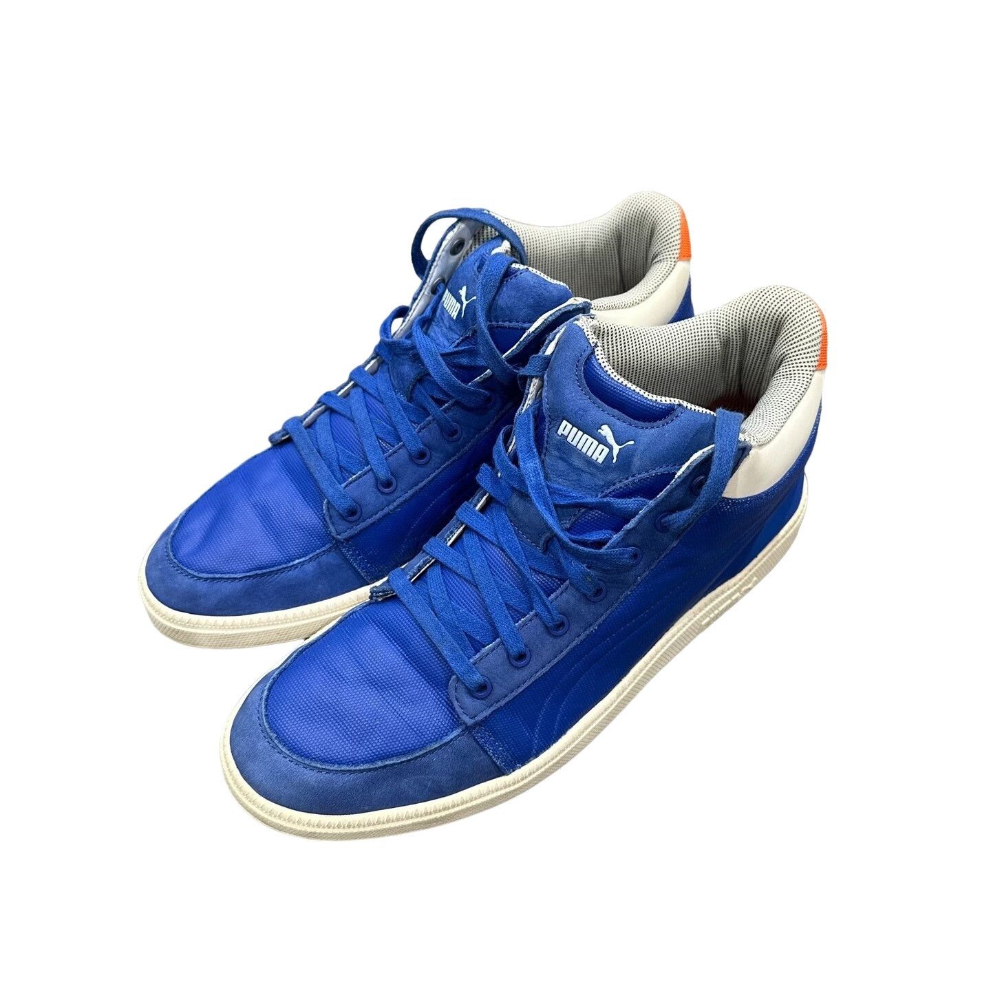 Alexander McQueen × Puma Puma x Alexander McQueen Blue Hi-Top Sneakers US 9 Size US 9 / EU 42 - 1 Thumbnail