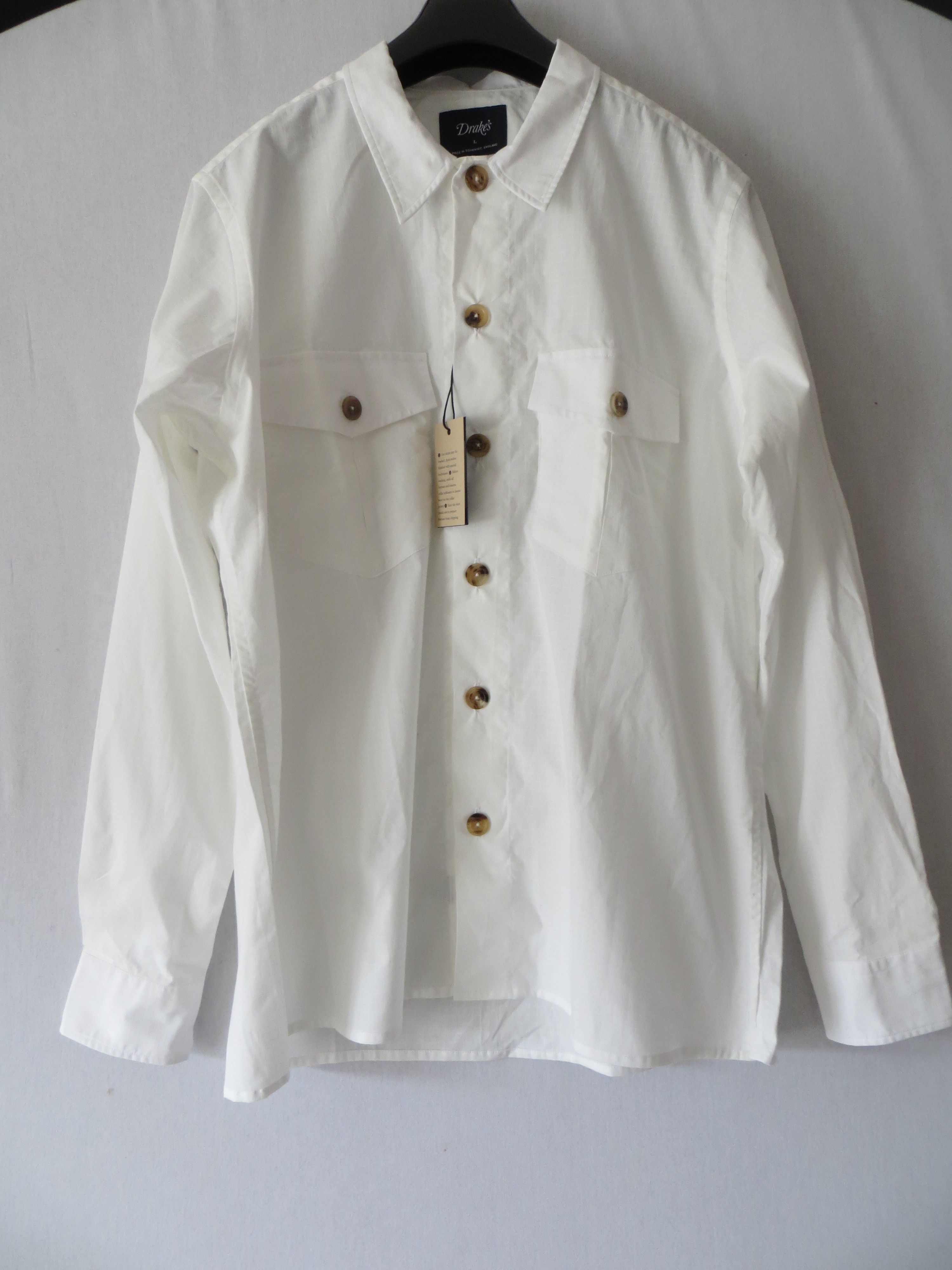 Drake's RIPSTOP OVER SHIRT SIZE L Size US L / EU 52-54 / 3 - 1 Thumbnail