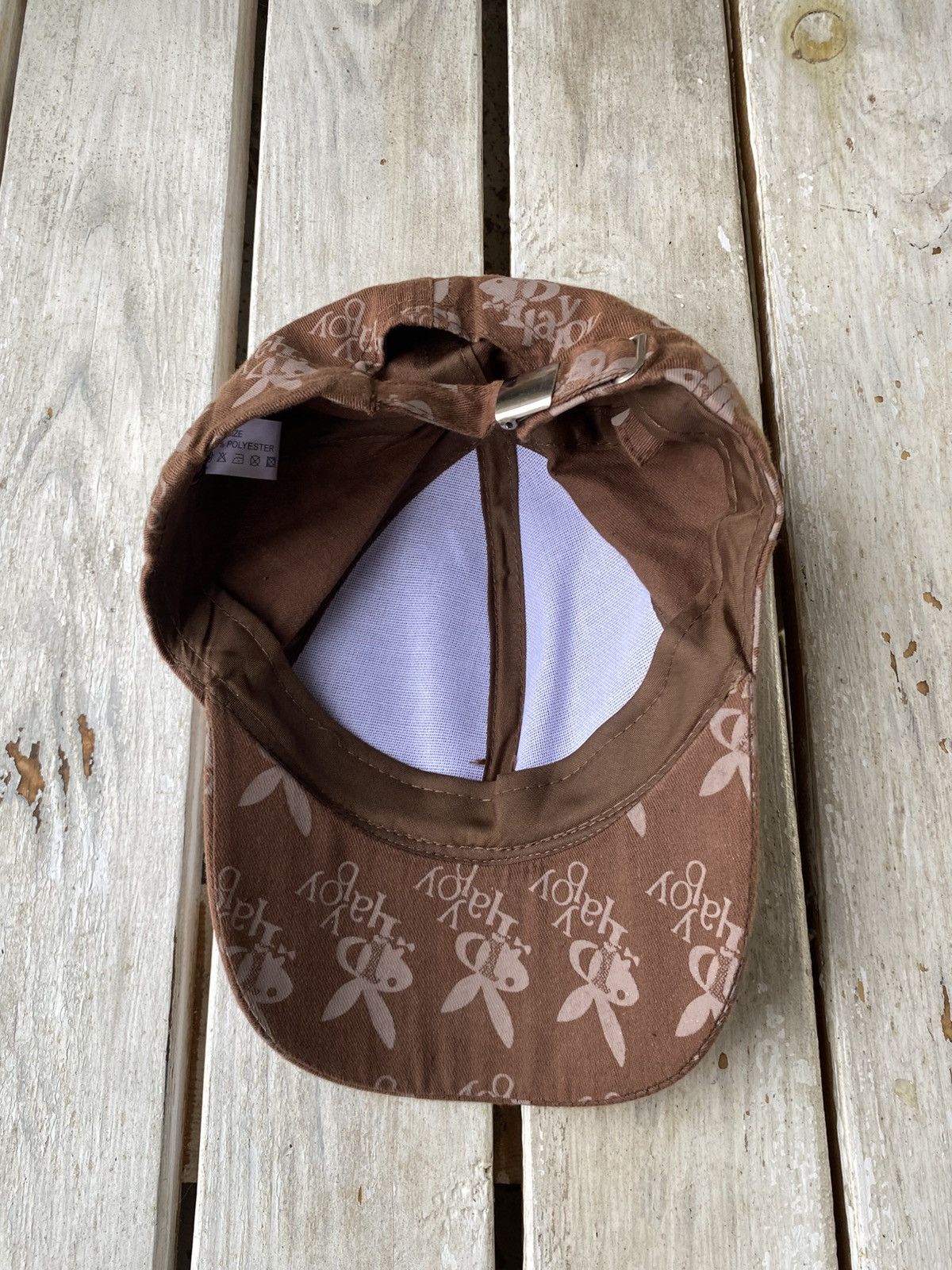 Playboy × Vintage Vintage Monogram Bunny PLAY BOY sex porn sk8 cap Hat Size ONE SIZE - 6 Thumbnail