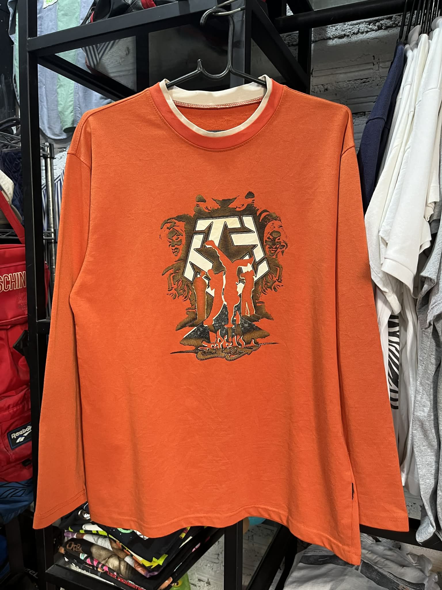 Tribal Streetwear Tribal B-Boy Break Dance Double Collar Tee Y2K Size US M / EU 48-50 / 2 - 1 Thumbnail