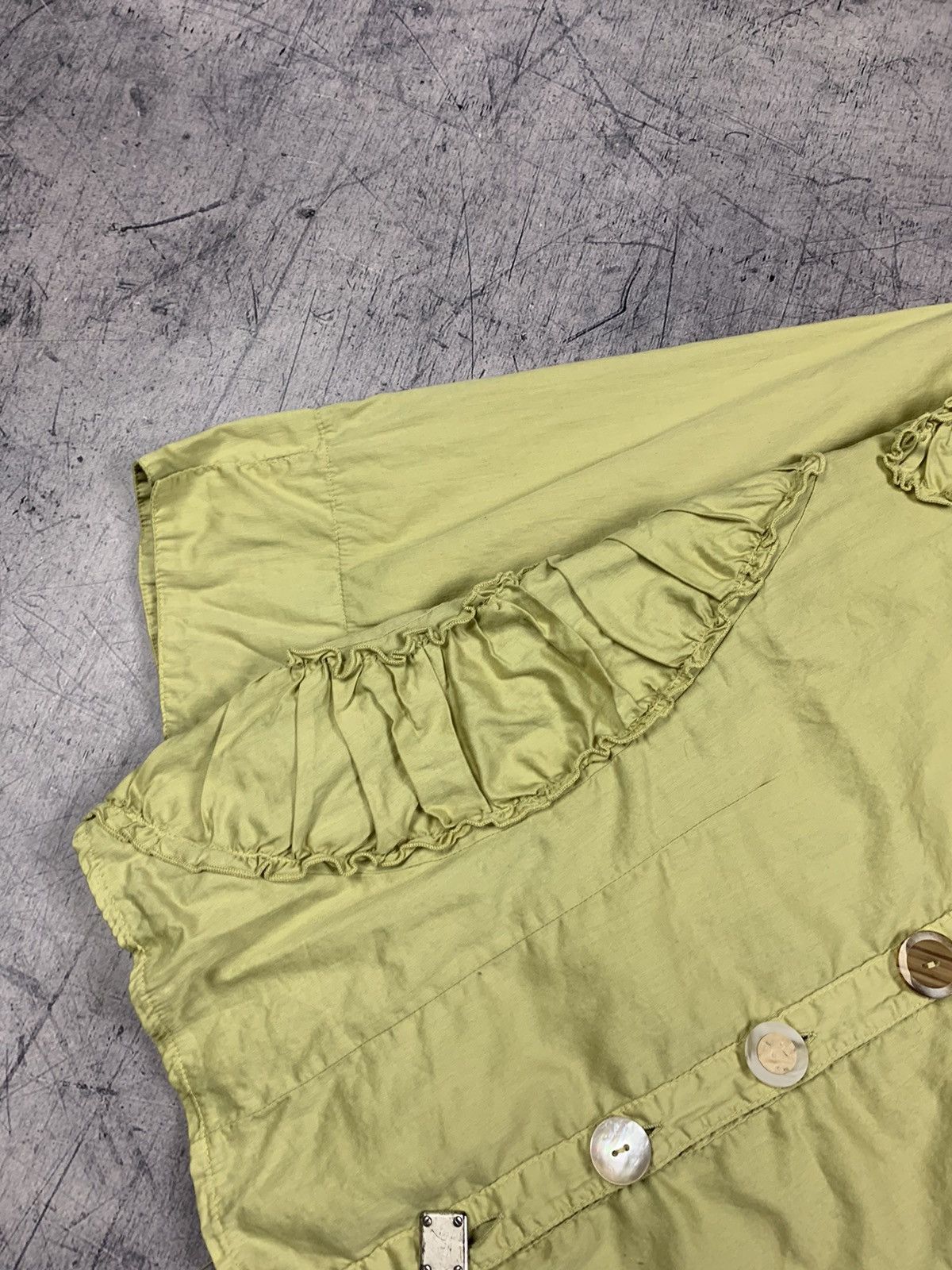 Elisa Cavaletti Elisa Cavaletti Avant Garde Blouse Shirt Green Size M Italy Size M / US 6-8 / IT 42-44 - 5 Thumbnail