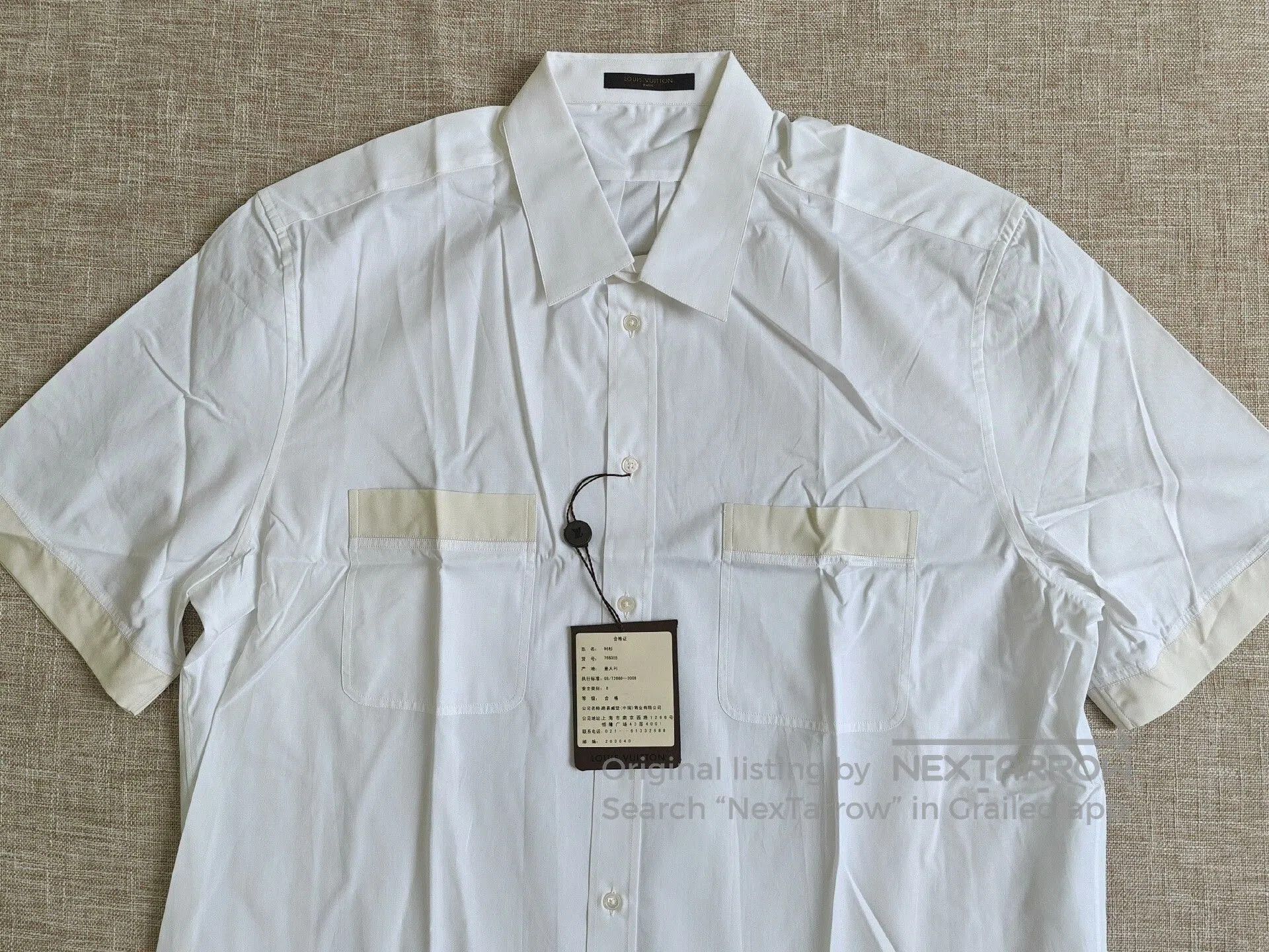 Louis Vuitton Louis Vuitton Men's Short-Sleeve Cotton Shirt. Size US XXL / EU 58 / 5 - 2 Thumbnail