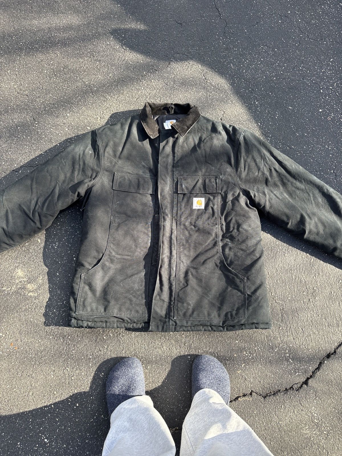 Carhartt Vintage Carhartt Work Jacket (C03 BLK) Size US XL / EU 56 / 4 - 2 Thumbnail