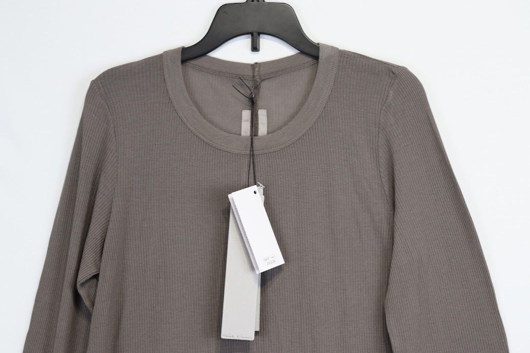 Rick Owens o1rshd1 Long-Sleeved T-Shirt in Brown Size US XL / EU 56 / 4 - 2 Thumbnail