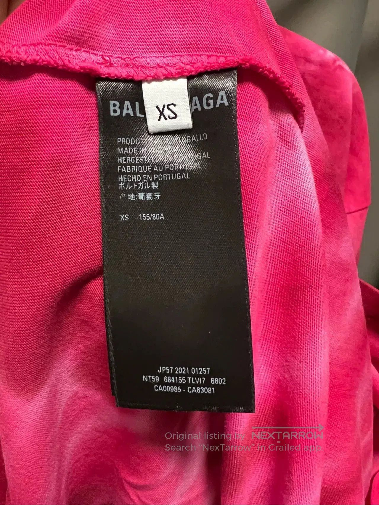 Balenciaga Balenciaga Heart Tie-Dye Short Sleeve Top. Size M / US 6-8 / IT 42-44 - 4 Thumbnail