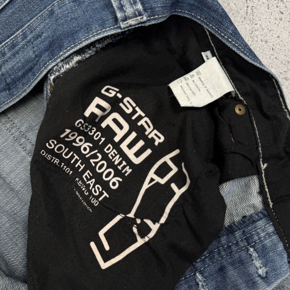 G-Star Vintage G-Star RAW GS3301 Double Knee Big Logo Denim Jeans Size US 30 / EU 46 - 13 Thumbnail