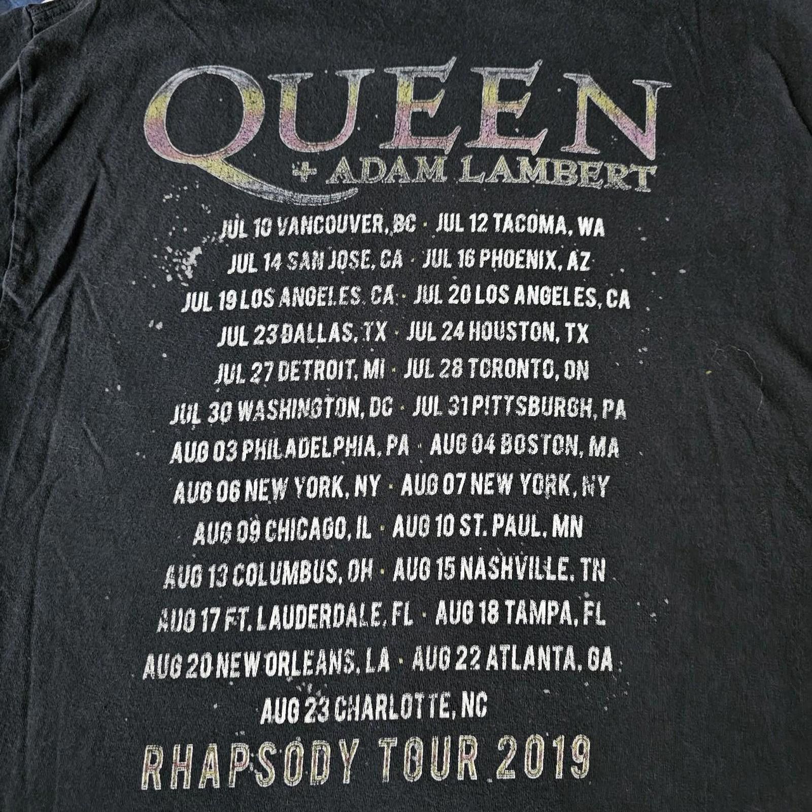 Designer Queen Adam Lambert Concert XL Band Tee Size US XL / EU 56 / 4 - 4 Thumbnail