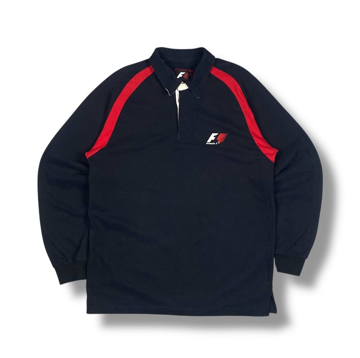 Formula 1 Vintage F1 Formula 1 Racing Team Long Sleeve Polo Shirt Size US XL / EU 56 / 4 - 1 Thumbnail