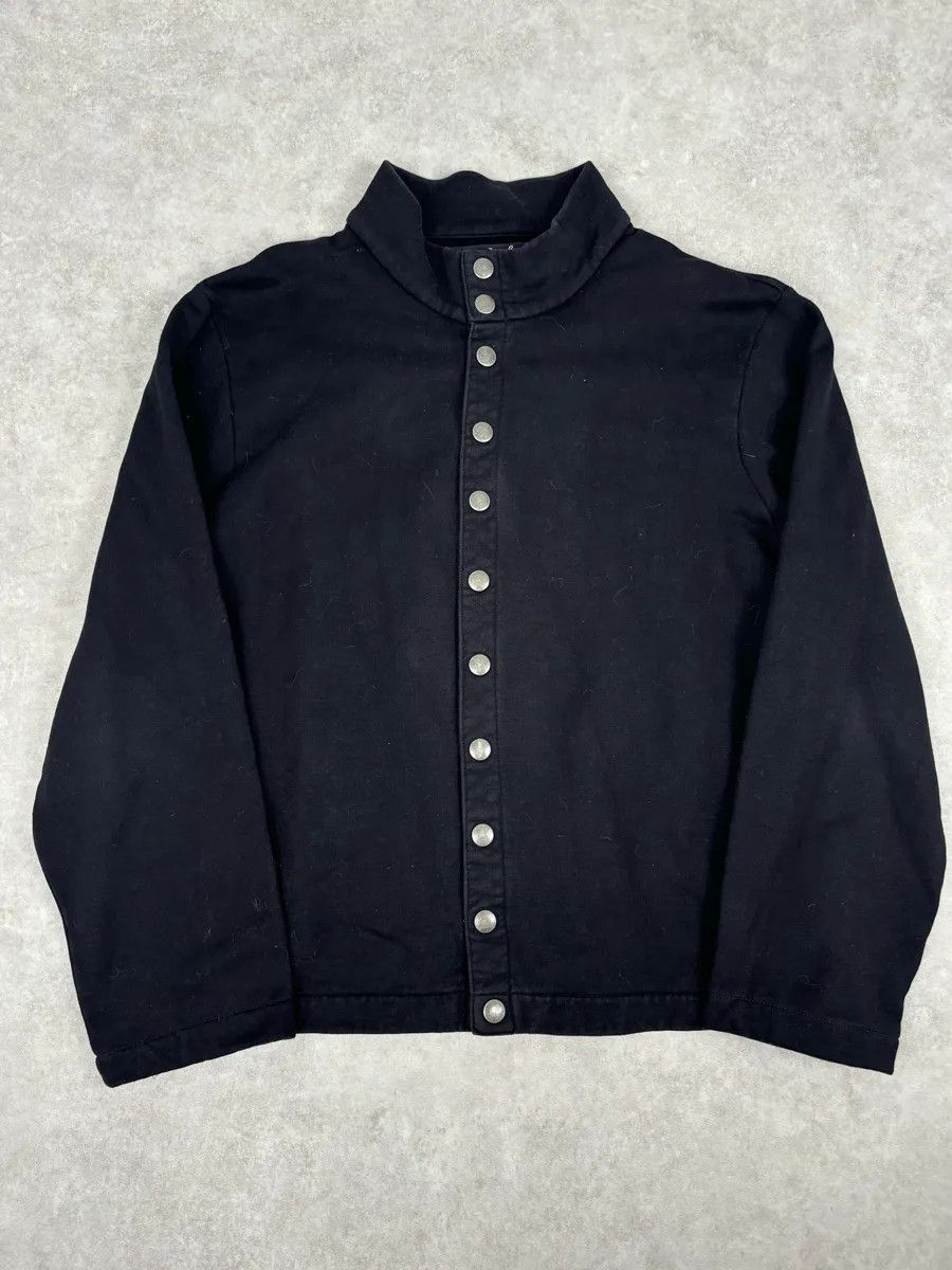 agnes b. Agnes b Black Cotton Button-Front Cardigan Size US S / EU 44-46 / 1 - 1 Thumbnail