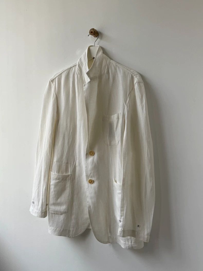 Yohji Yamamoto yohji yamamoto 09 SS Main Line Show Linen Jacket 2505-Nexta Size US M / EU 48-50 / 2 - 3 Thumbnail