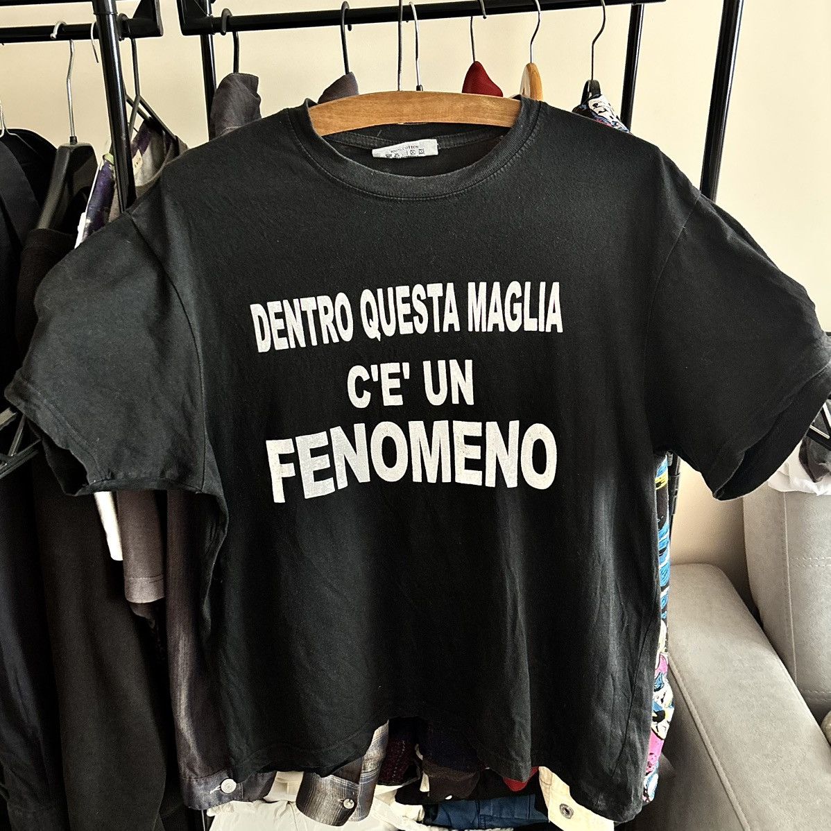 Vintage 90s Italian T-Shirt Dentro Questa Maglia C’è Un Fenomeno ERD Size US M / EU 48-50 / 2 - 1 Thumbnail