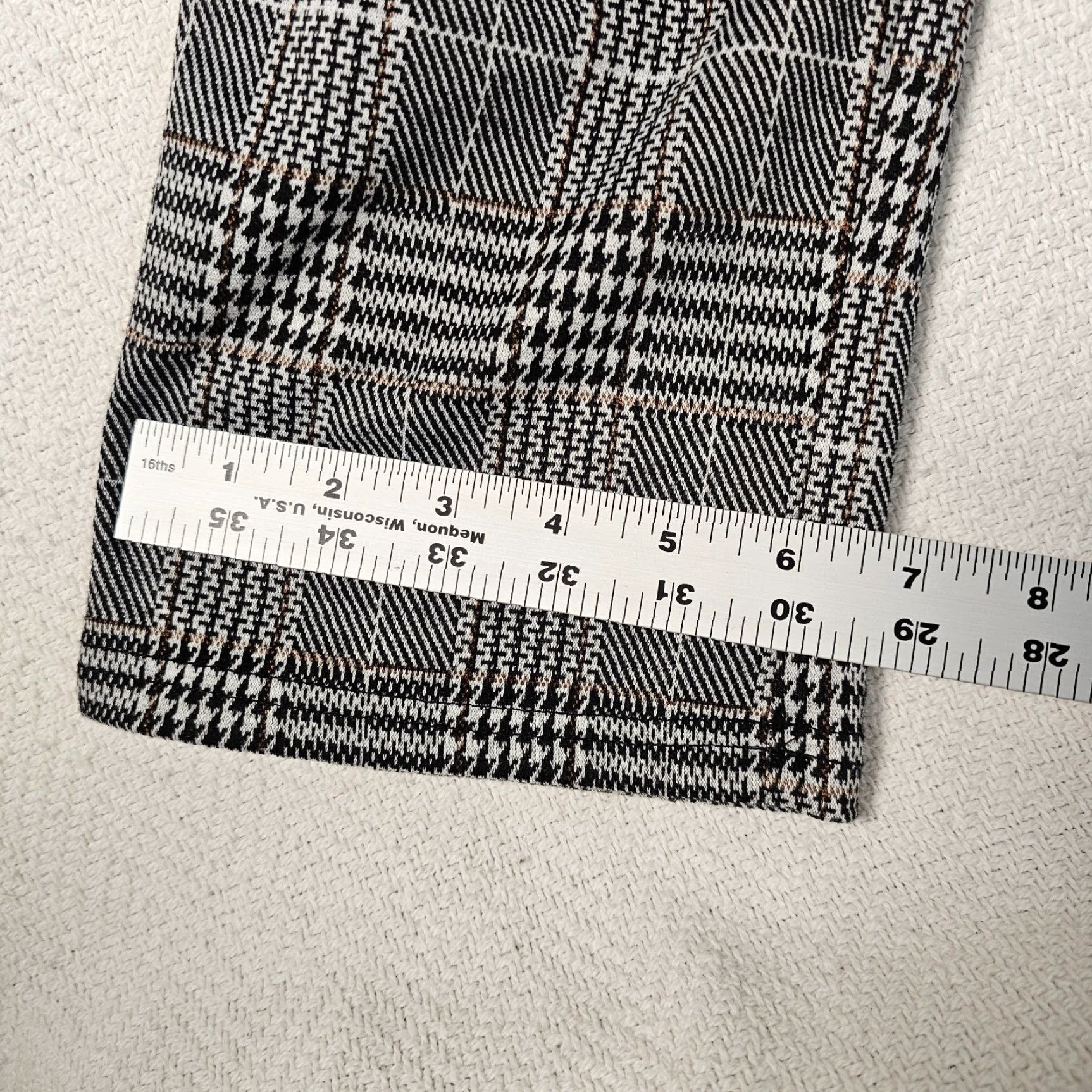 Vintage Serra Women's Pants XL Black Plaid Pull-On Straight Leg Ankle 25" Inseam Casual Size 40" / US 18 - 8 Thumbnail