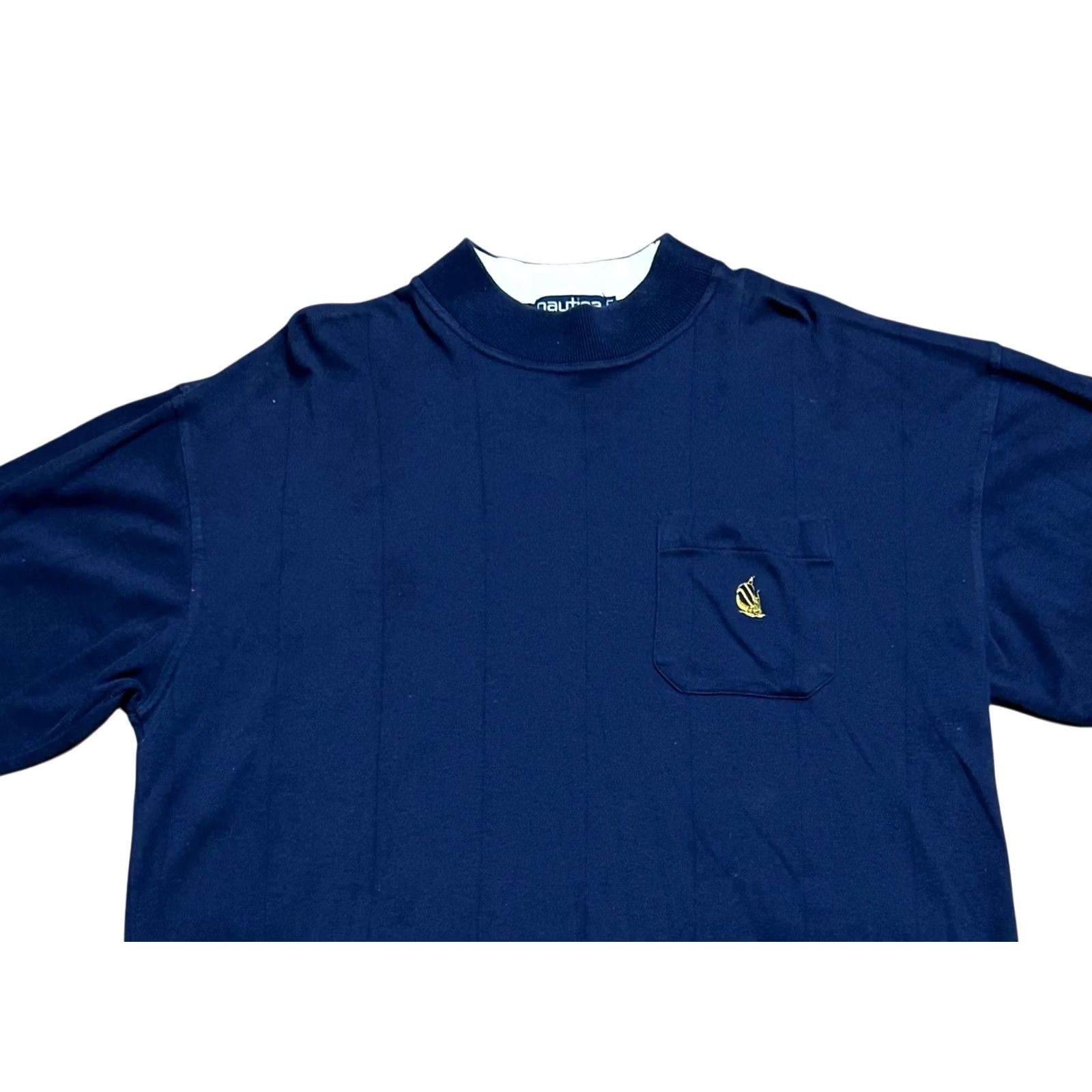 Nautica VINTAGE Nautica Men Blue HeavyCotton Long Sleeve Pullover Shirt Large Hong Kong Size US L / EU 52-54 / 3 - 5 Thumbnail