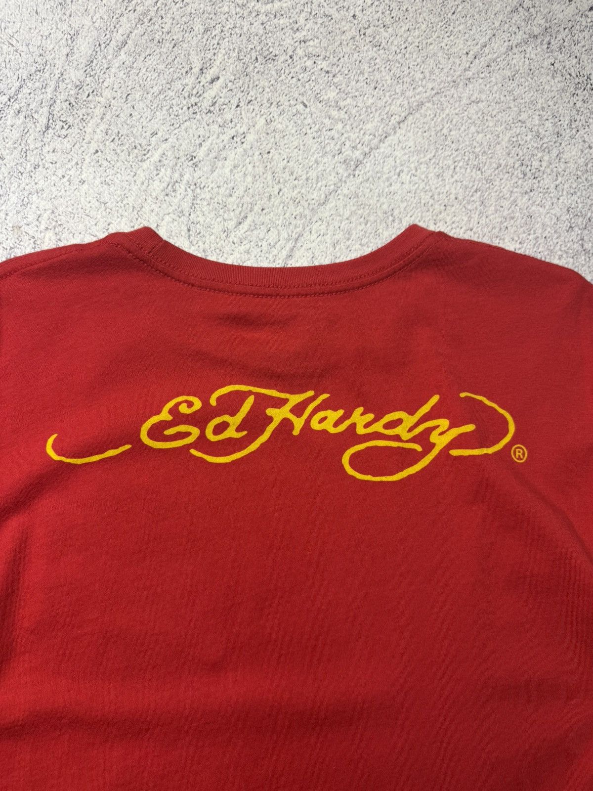 Christian Audigier Rare Mens Vintage Ed Hardy T-shirt big logo Skulls Tee Y2K Size US XL / EU 56 / 4 - 16 Thumbnail