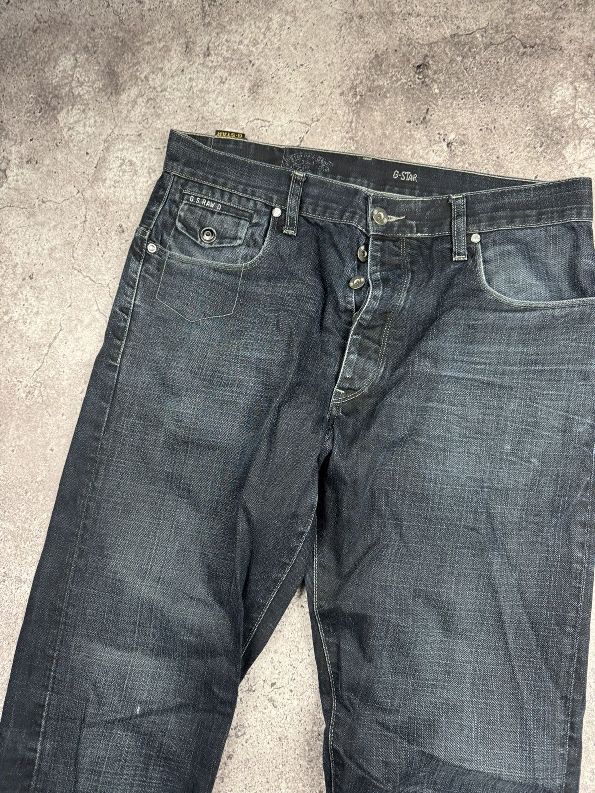 G-Star Vintage 90s Avant Garde G-Star RAW denim pants y2k style Size 34" / US 12 / IT 48 - 2 Thumbnail