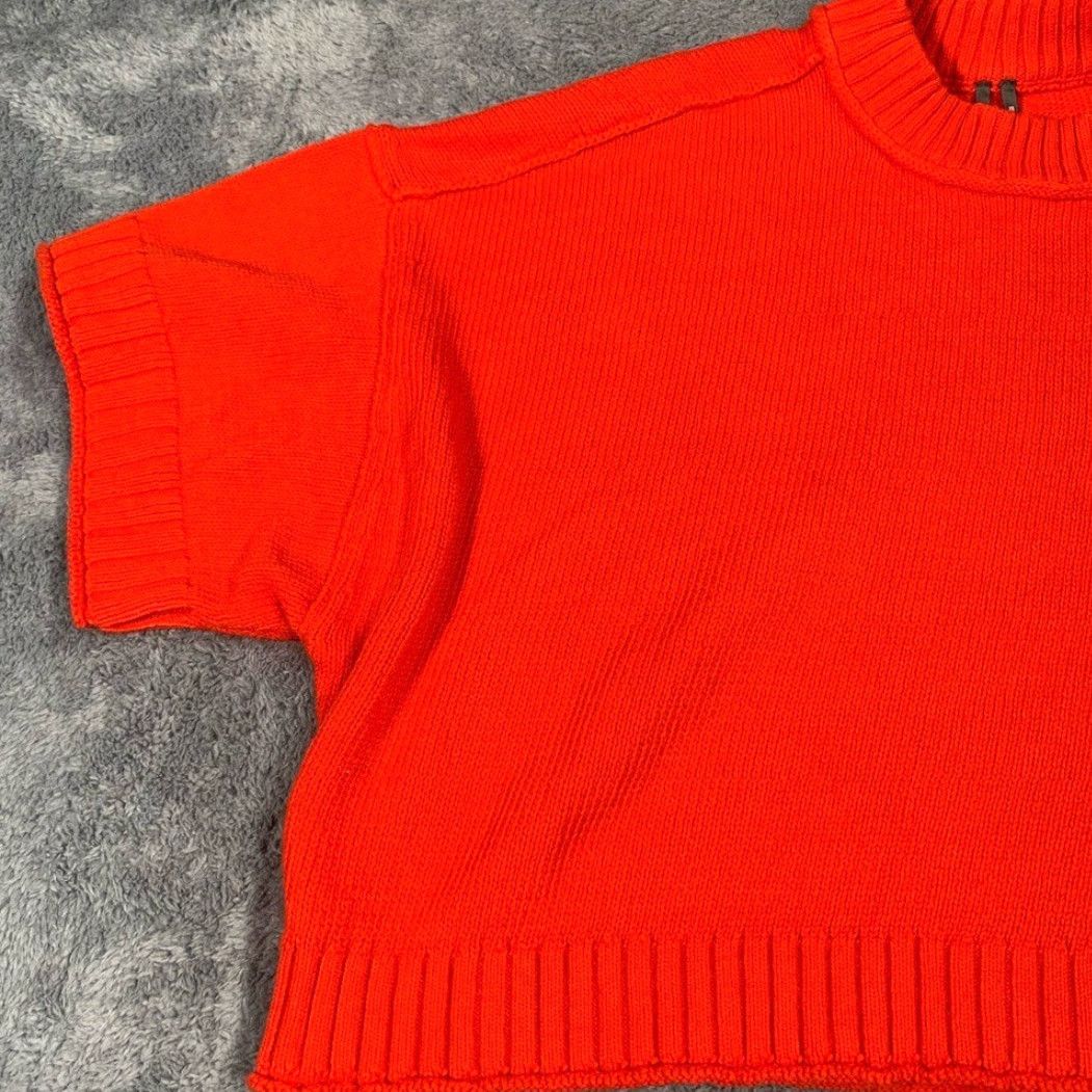 Anthropologie Anthropologie Blouse Knit Cotton Top XS Women Red XS Regular Size XS / US 0-2 / IT 36-38 - 2 Thumbnail