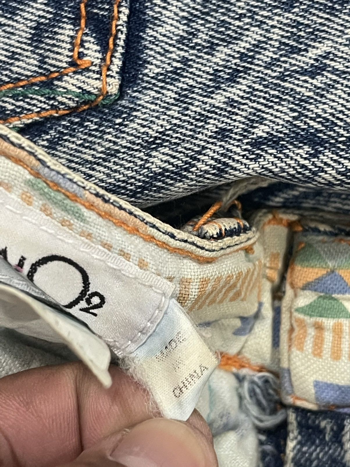 Kansai Yamamoto Vintage Kansai O2 Acid Wash Denim Jeans Size US 28 / EU 44 - 11 Thumbnail