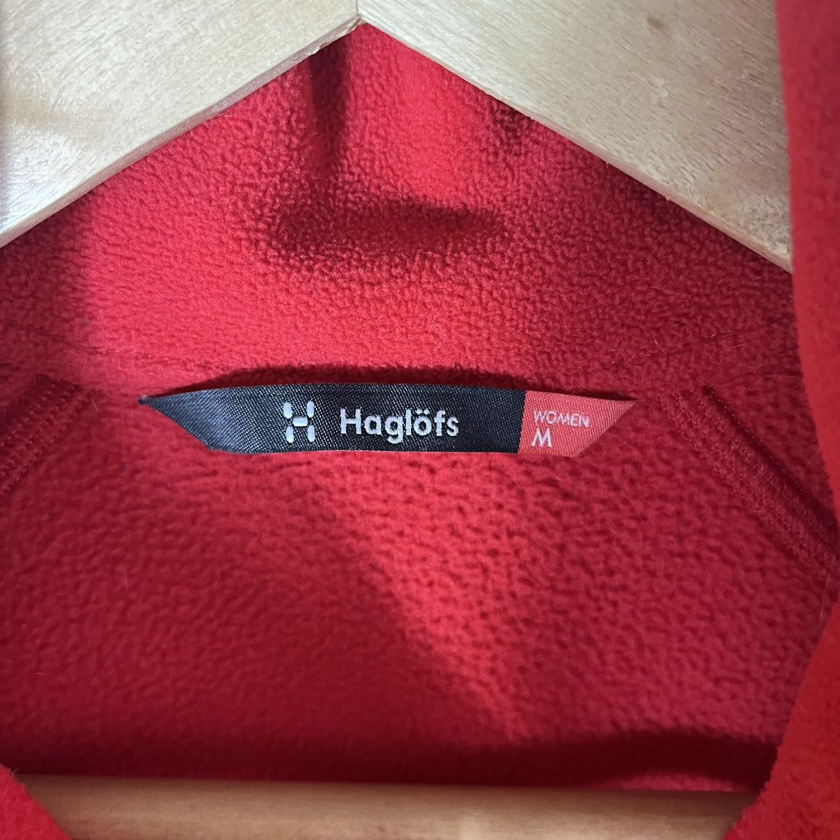 Haglofs Haglöfs Full Zip Red Fleece Jacket Outdoor Gorpcore Mountain Size M / US 6-8 / IT 42-44 - 4 Thumbnail
