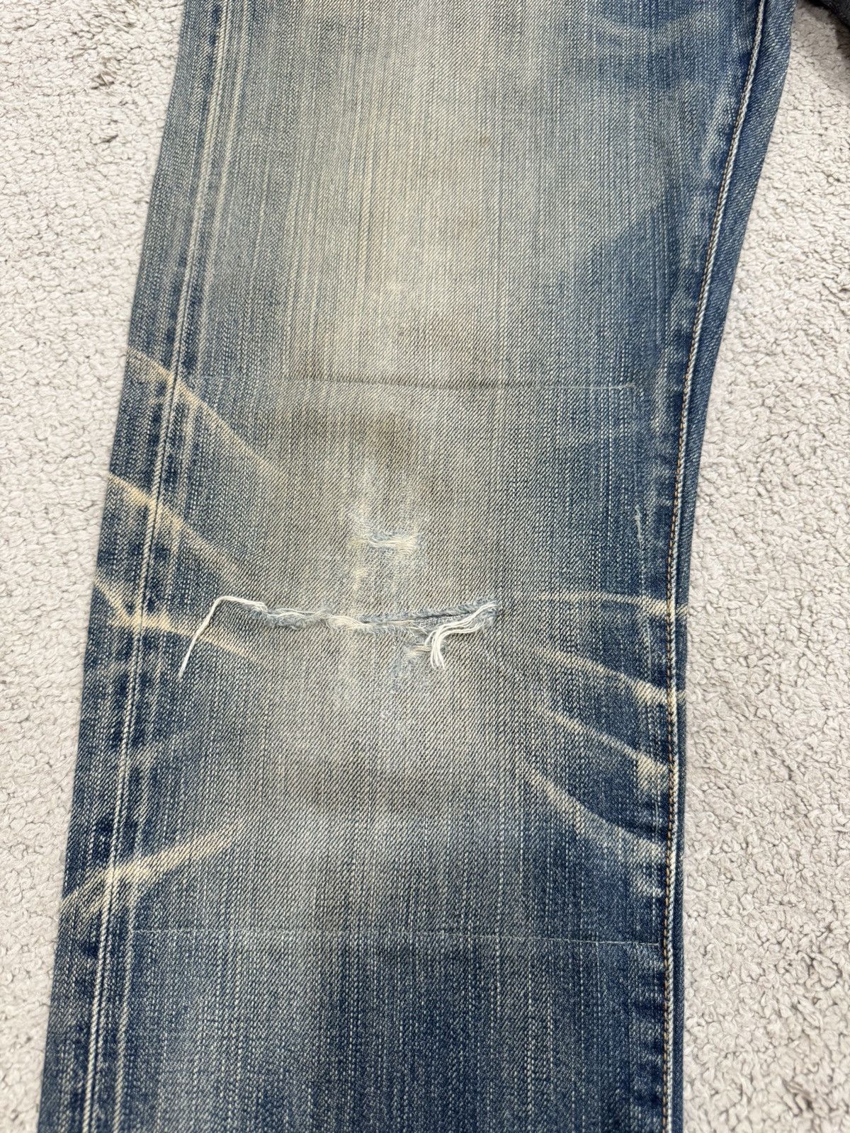 Levi's Best Buy‼️ Vintage 90's Levis 505 Thrashed Selvedge Denim Size US 34 / EU 50 - 9 Thumbnail