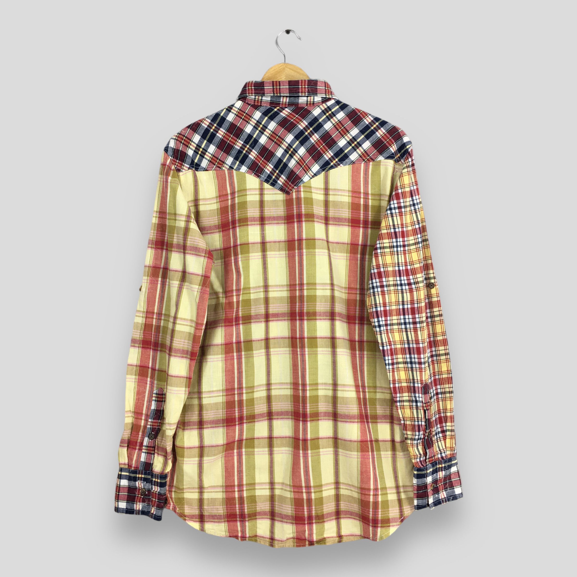 14th Addiction Vintage Power To The People Tartan Patchwork Flannel Shirt L Size US L / EU 52-54 / 3 - 7 Thumbnail
