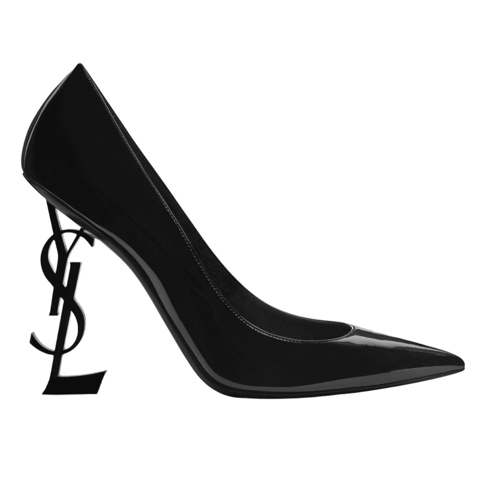 Yves Saint Laurent Opyum 110 Patent Leather YSL Logo Pointed Toe Heel Pump 35.5 Size US 5.5 / IT 35.5 - 1 Thumbnail