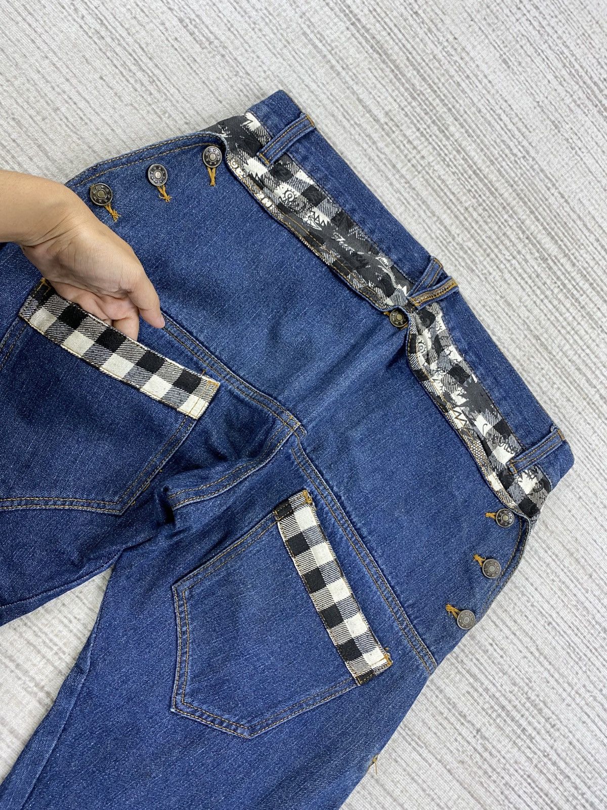 Hysteric Glamour 🔥RARE Hysteric Glamour Style Double Waist Punk Design Jean Size US 34 / EU 50 - 8 Thumbnail
