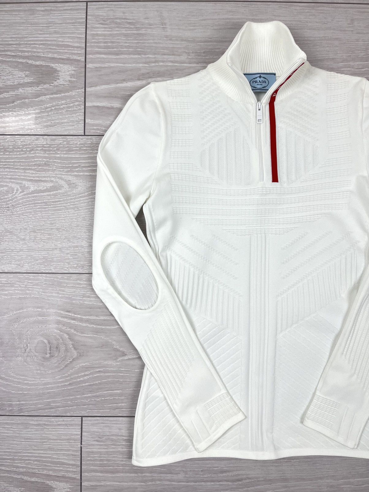 Prada Prada Linea Rossa Tech Ski Zip Top Sweater Size S / US 4 / IT 40 - 5 Thumbnail