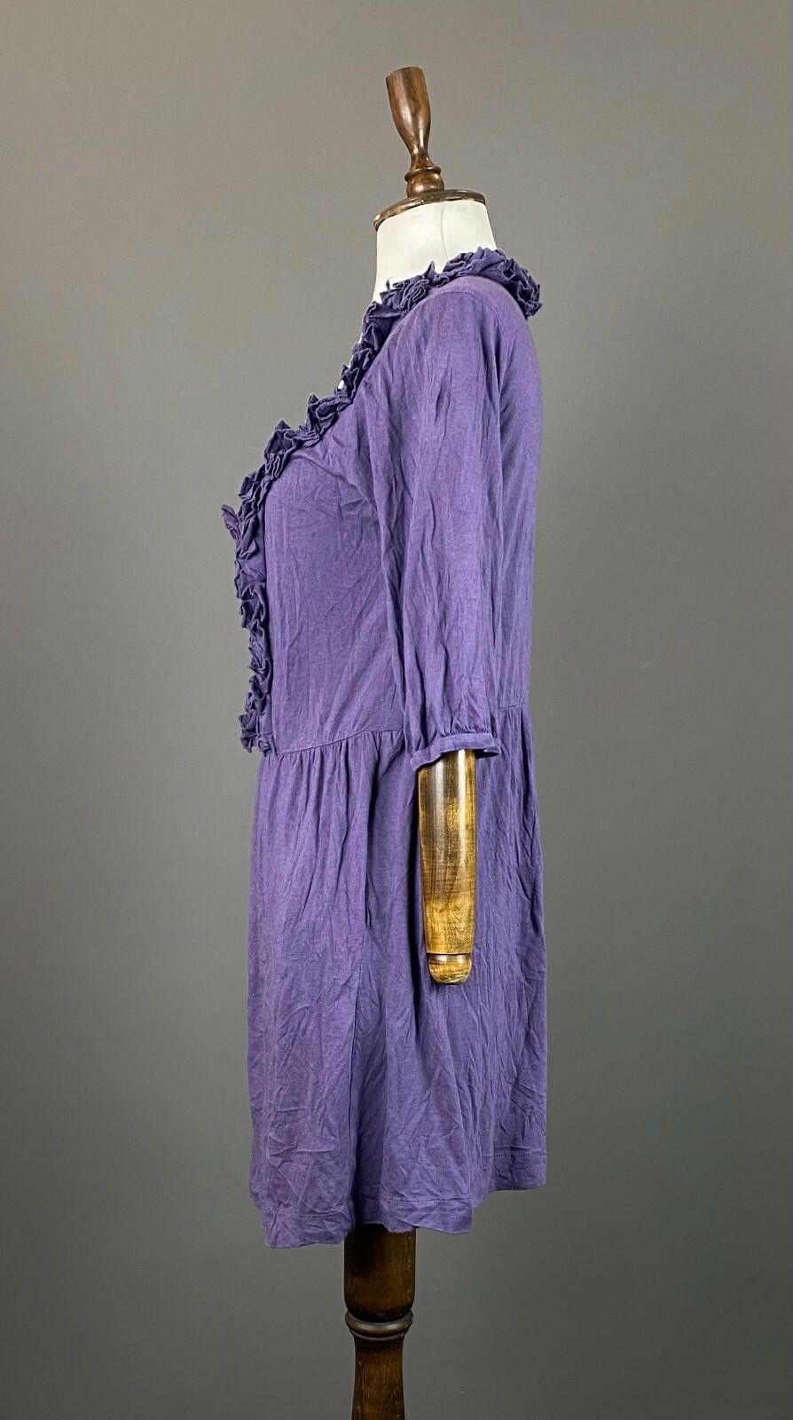Designer Ladies See by Chloe Purple Open Front A-Line Dress Size 10 Size L / US 10 / IT 46 - 4 Thumbnail