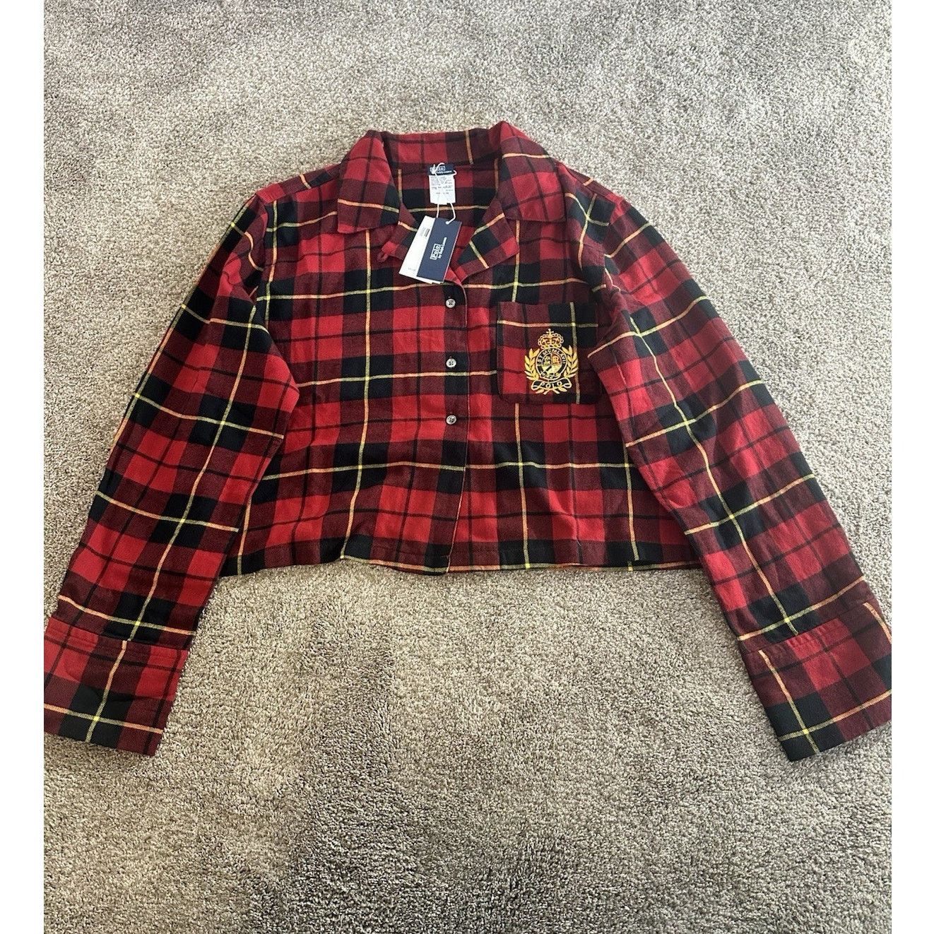 Lauren Ralph Lauren NWT NEW Lauren Ralph Lauren Flannel Plaid Pajama S Size ONE SIZE - 1 Thumbnail