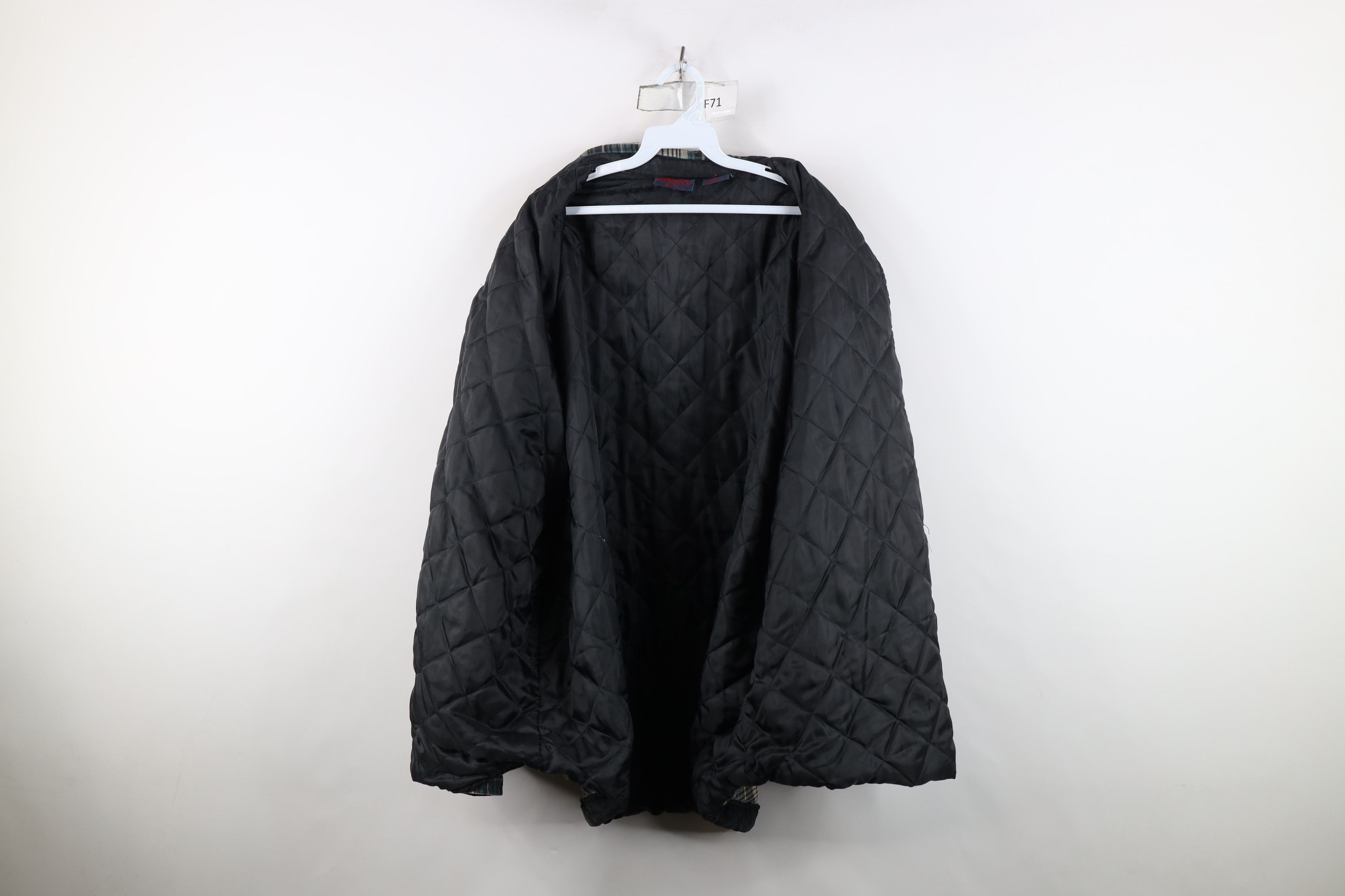 Vintage Vintage 90s Streetwear Quilted Flannel Button Shirt Jacket Size US XXL / EU 58 / 5 - 9 Thumbnail
