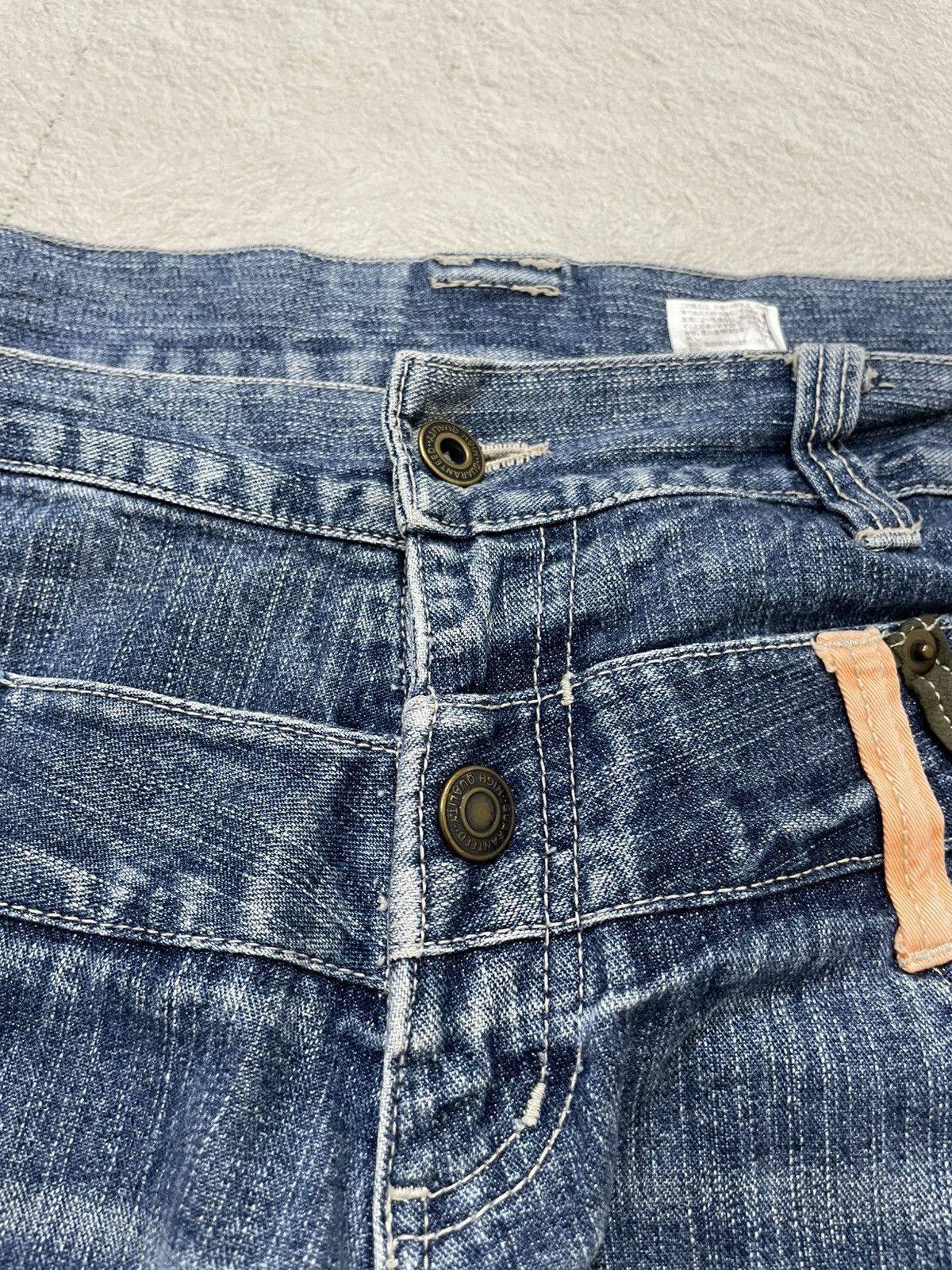 Other 2000s Double Waist Denim Natural Fading Straight leg fit Size US 30 / EU 46 - 5 Thumbnail