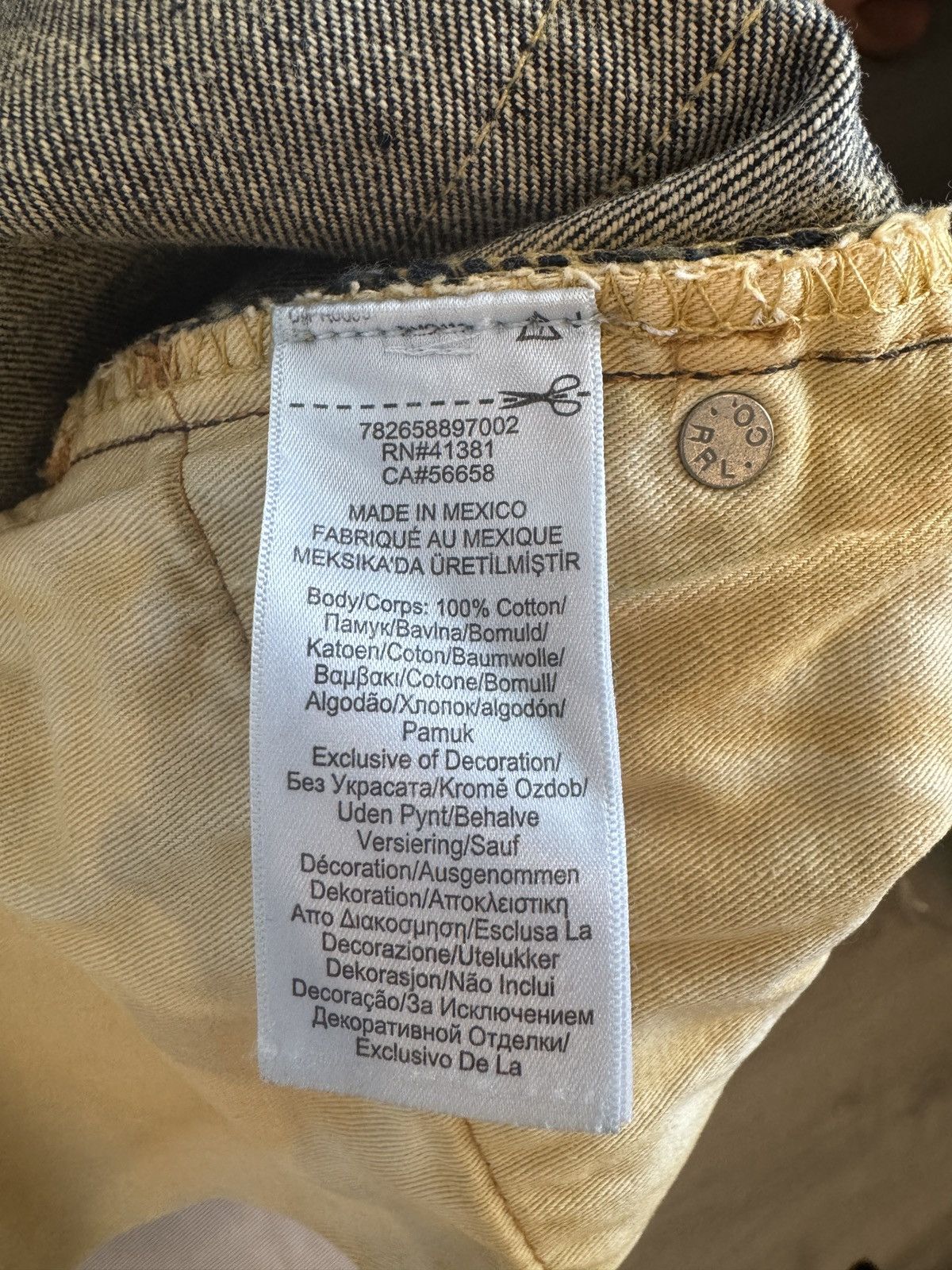 RRL Ralph Lauren Double Rl RRL slim narrow zip fly mud wash jeans Size US 30 / EU 46 - 8 Thumbnail