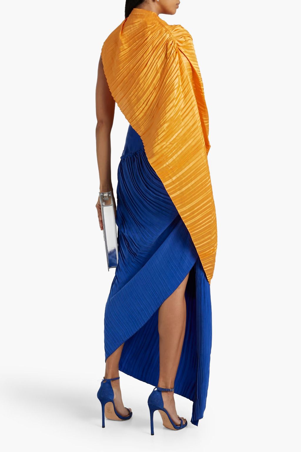 Balmain o1y0525 Maxi Dress in Orange/Blue Size XS / US 0-2 / IT 36-38 - 2 Thumbnail