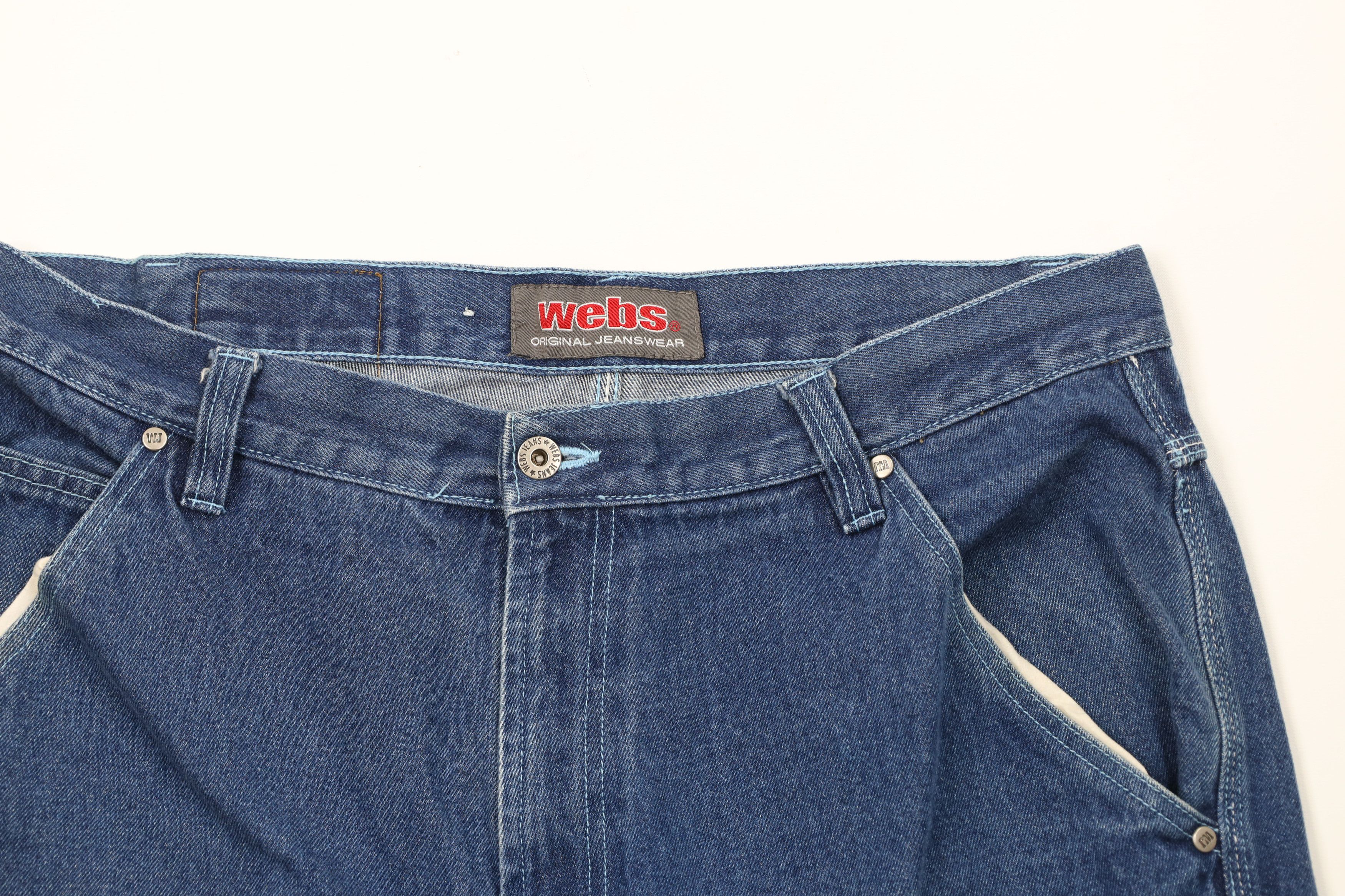Vintage Vintage 90s Y2K Streetwear Skateboarding Denim Cargo Shorts Size US 36 / EU 52 - 2 Thumbnail