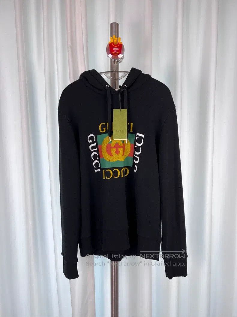 Gucci Gucci Black retro old destruction block colour block Logo Size US S / EU 44-46 / 1 - 1 Thumbnail