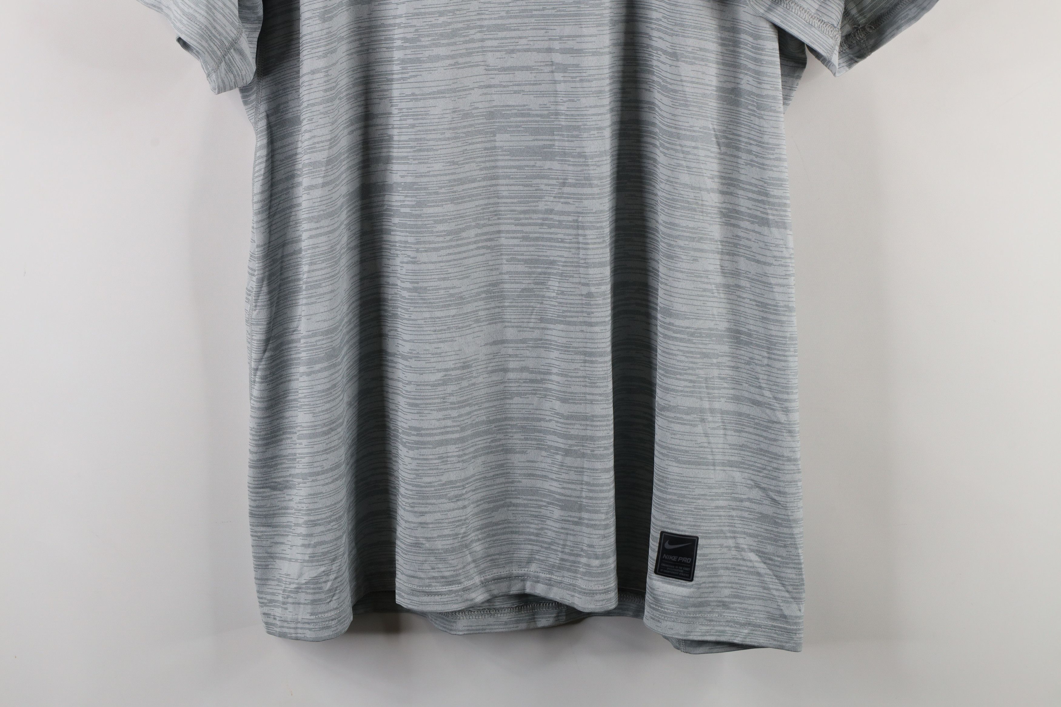 Nike × Vintage Nike Pro Center Swoosh Short Sleeve Training T-Shirt Gray Size US XL / EU 56 / 4 - 3 Thumbnail